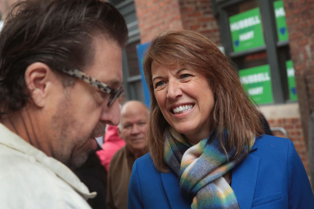 Iowa Democratic Challengers Cindy Axne And Fred Hubbell Campaign In Des Moines