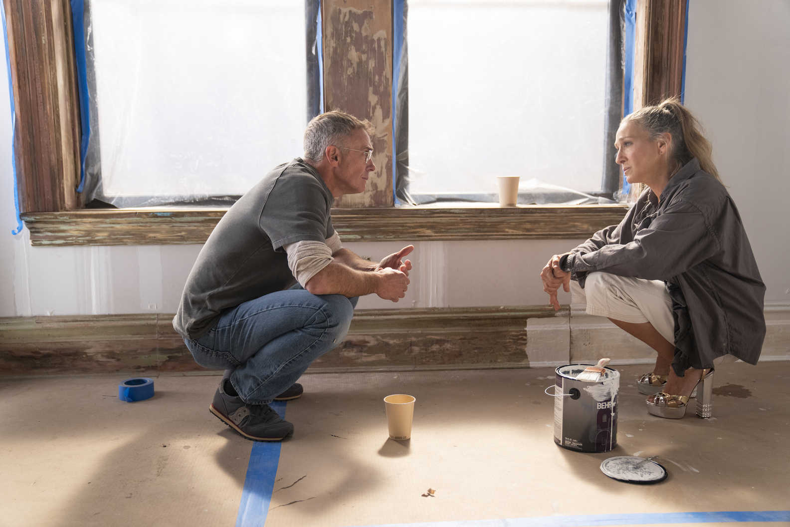 David Eigenberg and Sarah Jessica Parker in 'And Just Like That' (Craig Blankenhorn/HBO Max)