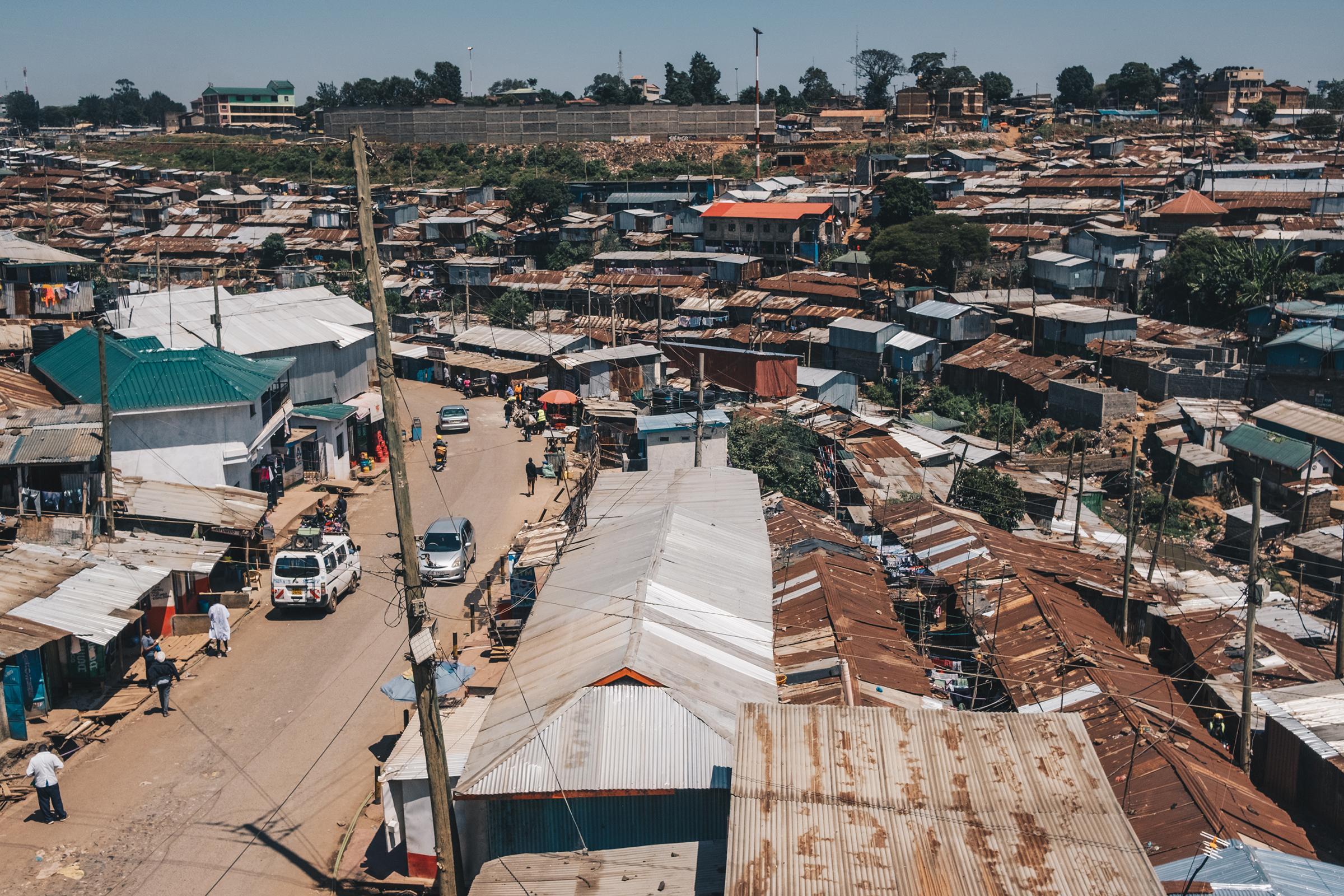 Kibera, the largest informal settlement in Africa, out of which Sama says many of its workers are hired. (Khadija Farah for TIME.)