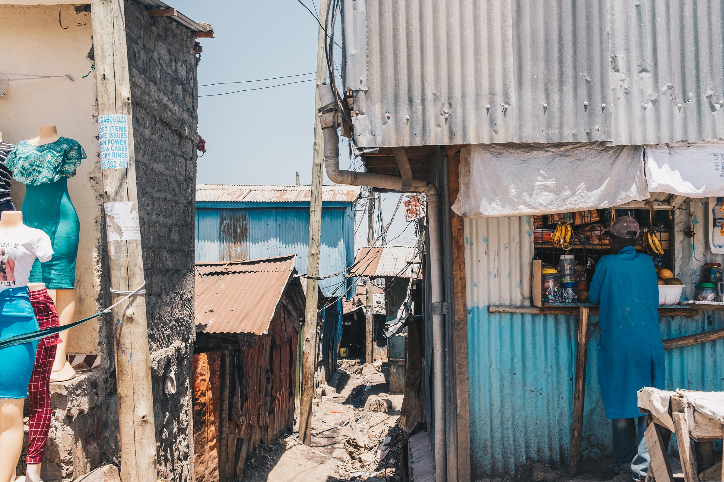 Less than two miles from Sama's office is Mukuru kwa Njenga, one of the largest informal settlements in Nairobi.