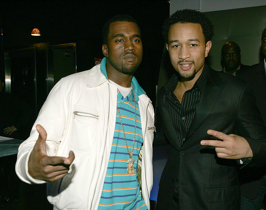 John Legend with West at the GOOD Music launch party in New York City in 2005. (Getty Images—2005 Getty Images)