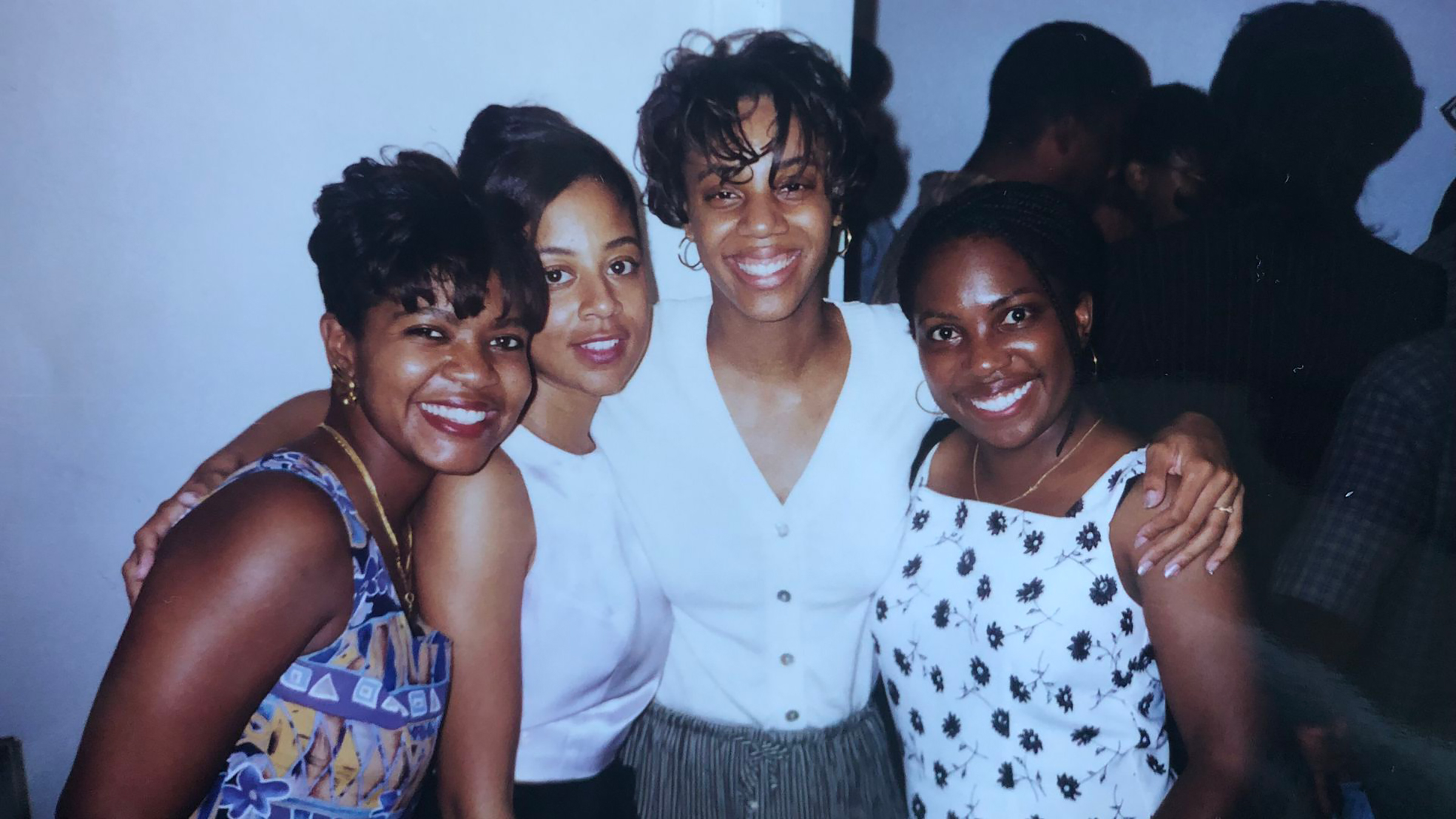 From left, Antoinette Coakley, Nina Coleman, Lisa Fairfax and Ketanji Brown Jackson in 1996. (Courtesy of Lisa Fairfax)