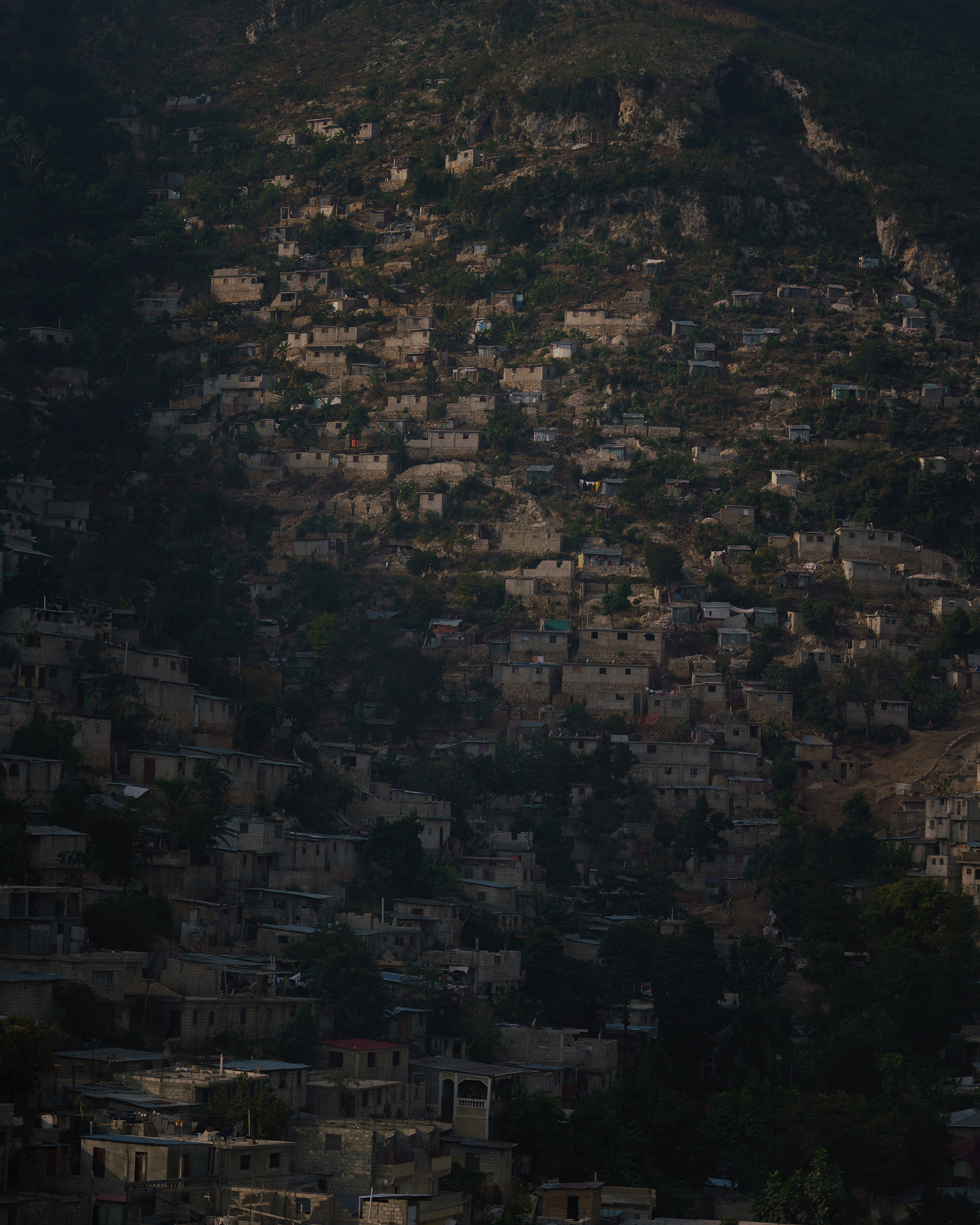 Homes built on the hills surround the city in Port-au-Prince, Haiti on Monday January 24, 2022.