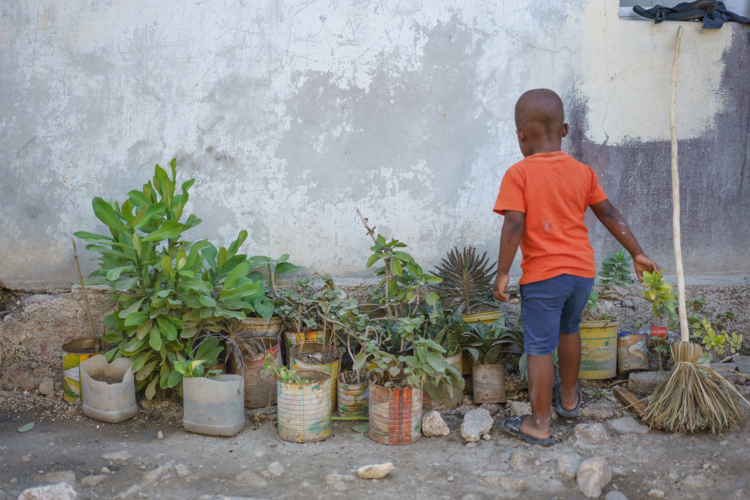 Prince Honey Joseph, 3, plays at his home in Port-au-Prince, Haiti on Thursday, December 30, 2021. His father, Mirard Joseph, who appeared in a viral photo being grabbed by a United States Border Patrol agent on horseback, was deported to Haiti where he hadn’t lived since 2017.