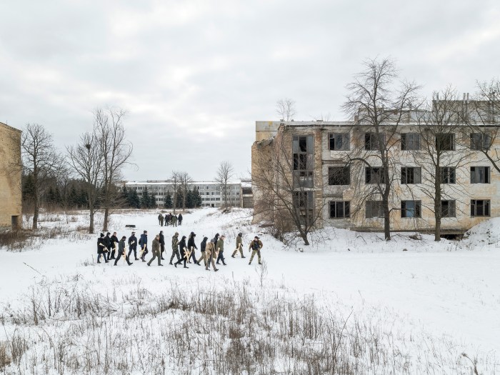 01553304 Ukraine, Kiev, January 2022: training of Territorial Defence Forces and National Corps.
