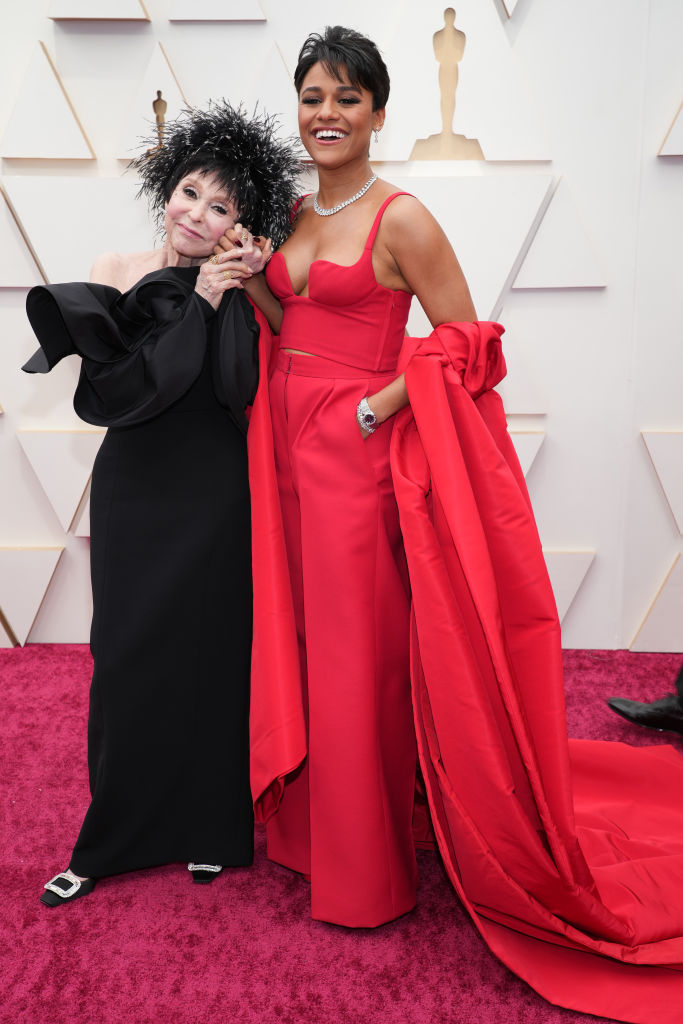 (L-R) Rita Moreno and Ariana DeBose attend the 94th Annual Academy Awards at Hollywood and Highland on March 27, 2022 in Hollywood, California. (Photo by Kevin Mazur/WireImage) (WireImage,—2022 Kevin Mazur)