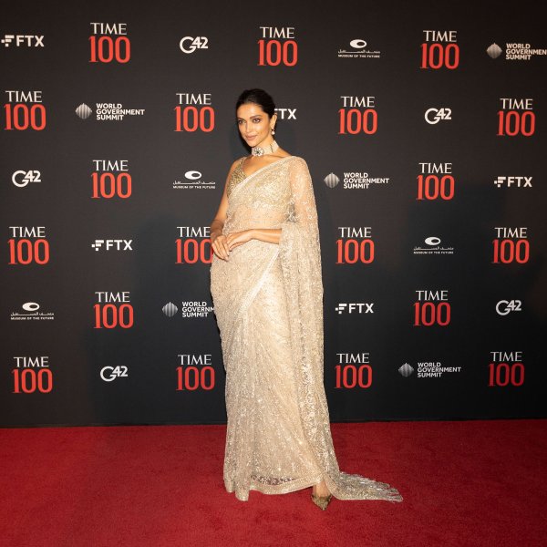 Deepika Padukone attends the TIME 100 Impact Awards and Gala at the Museum of the Future in Dubai on March 28, 2022.