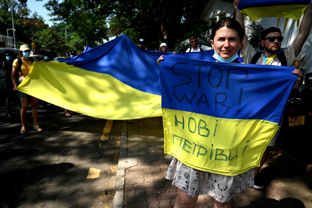 SRI LANKA-UKRAINE-RUSSIA-CONFLICT-PROTEST