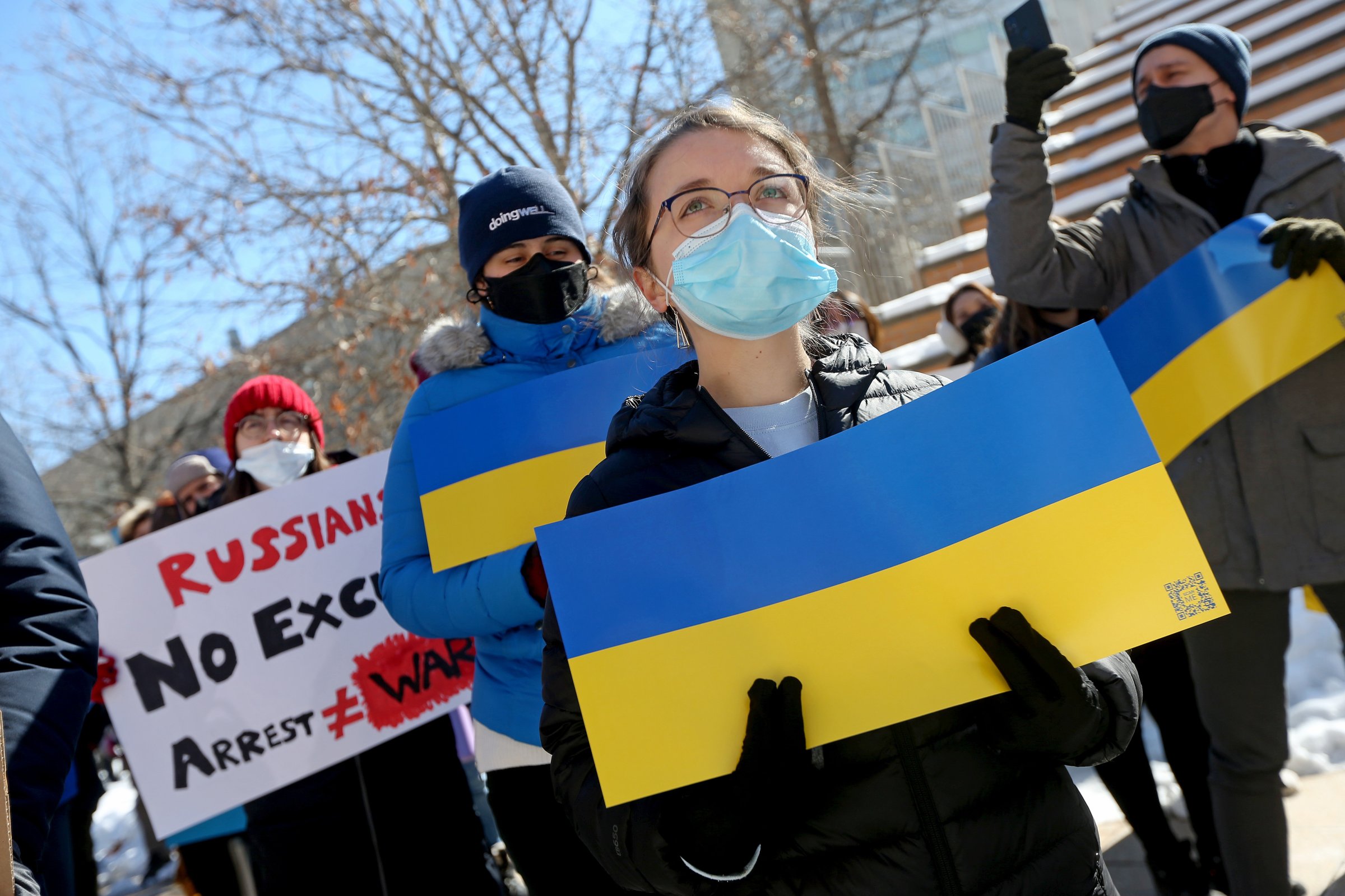 MIT Students Protest Russia Invasion of Ukraine