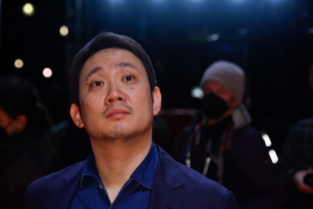 Director and screenwriter Ryusuke Hamaguchi poses on the red carpet prior to the awards ceremony of the 72nd Berlinale Film Festival in Berlin on February 16, 2022. (AFP via Getty Images)