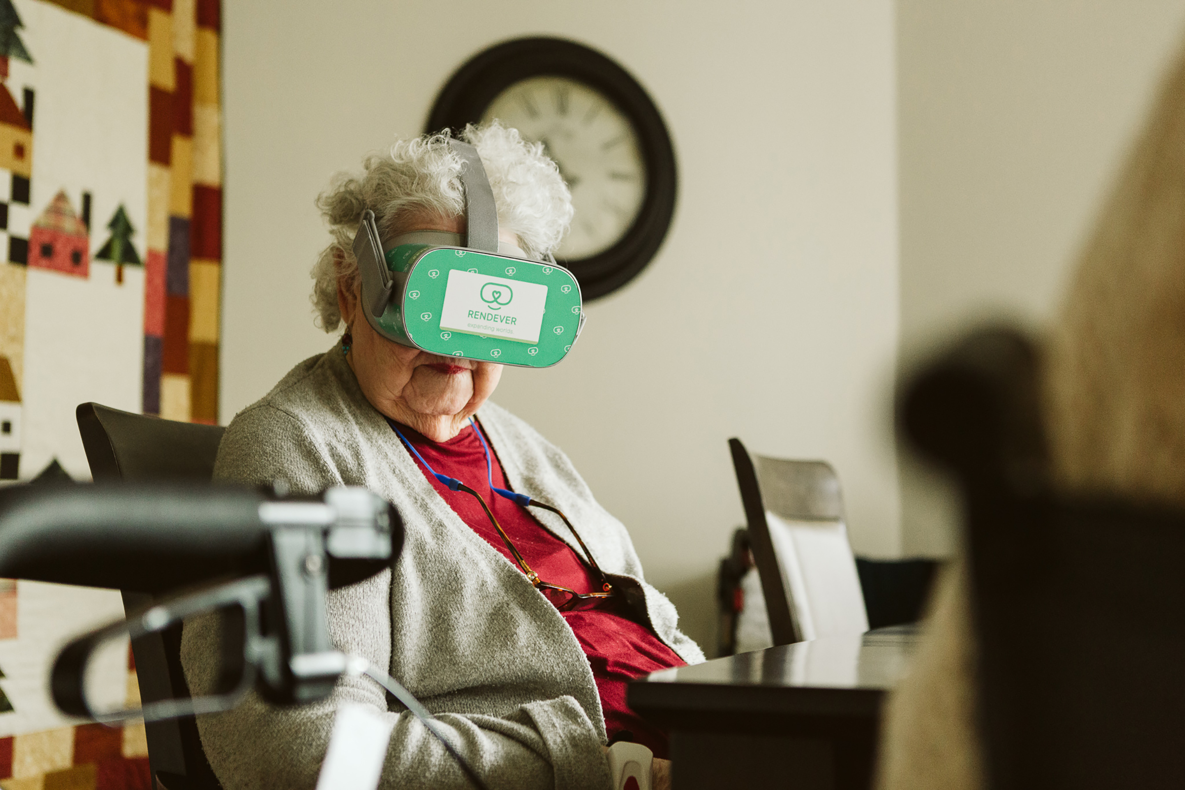 Rendever's virtual reality platform gives residents of senior living communities the ability to enjoy life again, with VR for seniors and live programming. (Rendever)