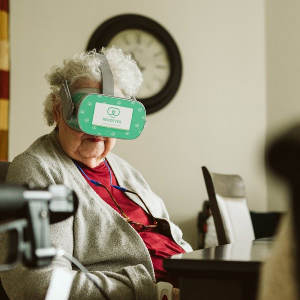Rendever's virtual reality platform gives residents of senior living communities the ability to enjoy life again, with VR for seniors and live programming.