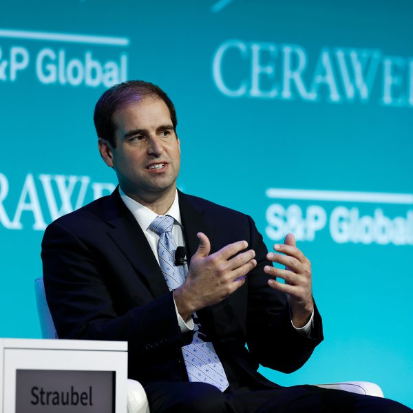 JB Straubel, co-founder and chief executive officer of Redwood Materials Inc., speaks during the 2022 CERAWeek by S&P Global conference in Houston, Texas, U.S., on Thursday, March 10, 2022.