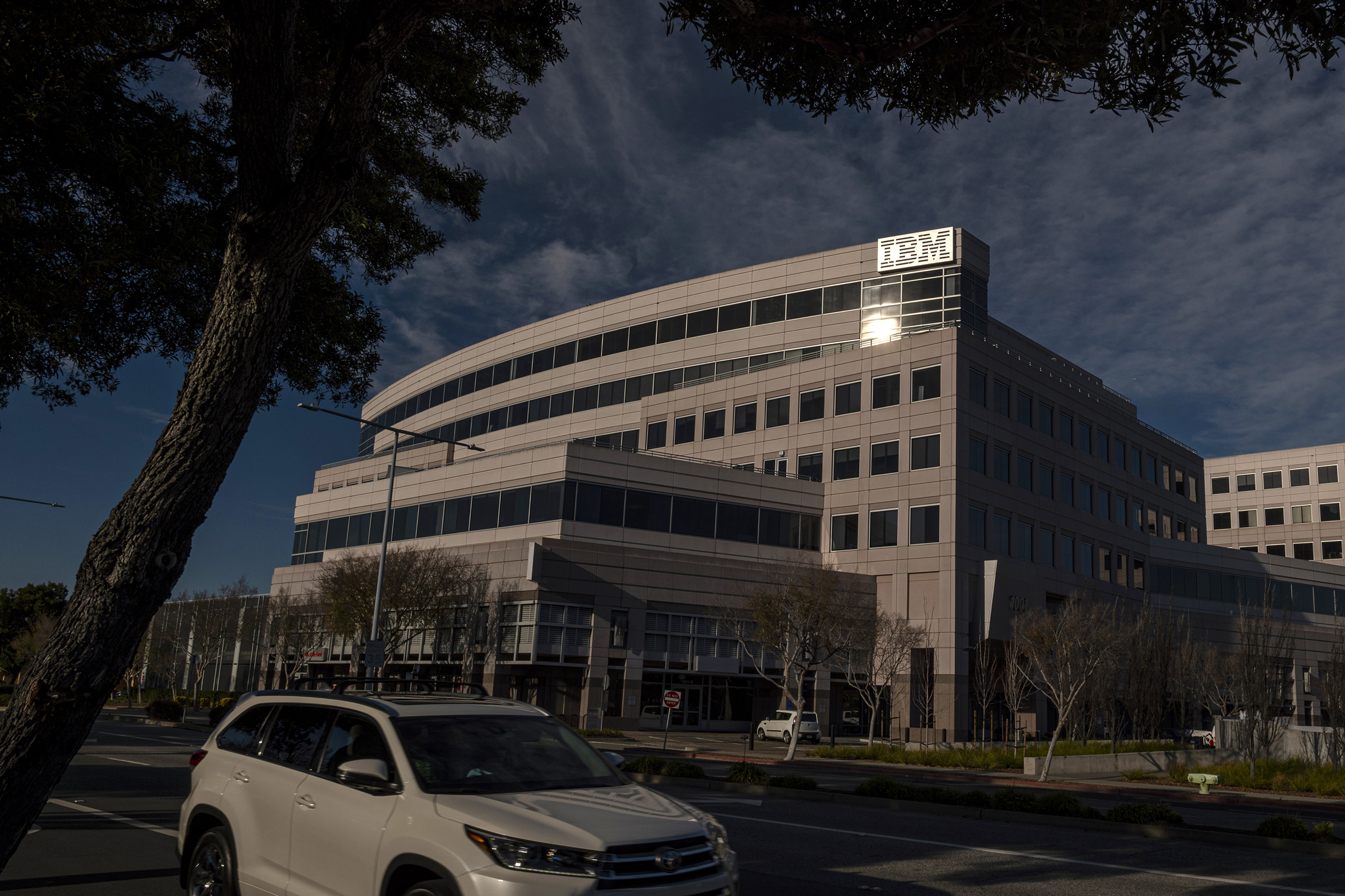 The IBM office in Foster City, California, U.S., on Thursday, Jan. 20, 2022. (David Paul Morris—Bloomberg/Getty Images)