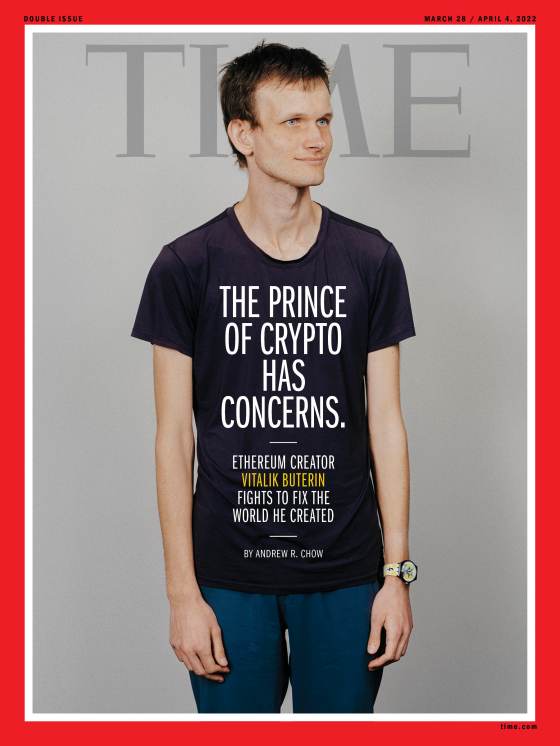 Vitalik Buterin Ethereum Time Magazine cover
