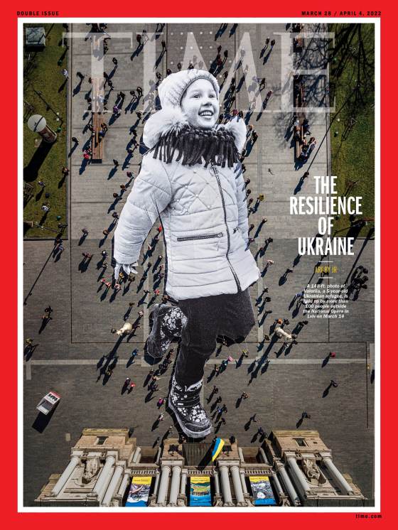 The Resilience of Ukraine JR Time Magazine cover