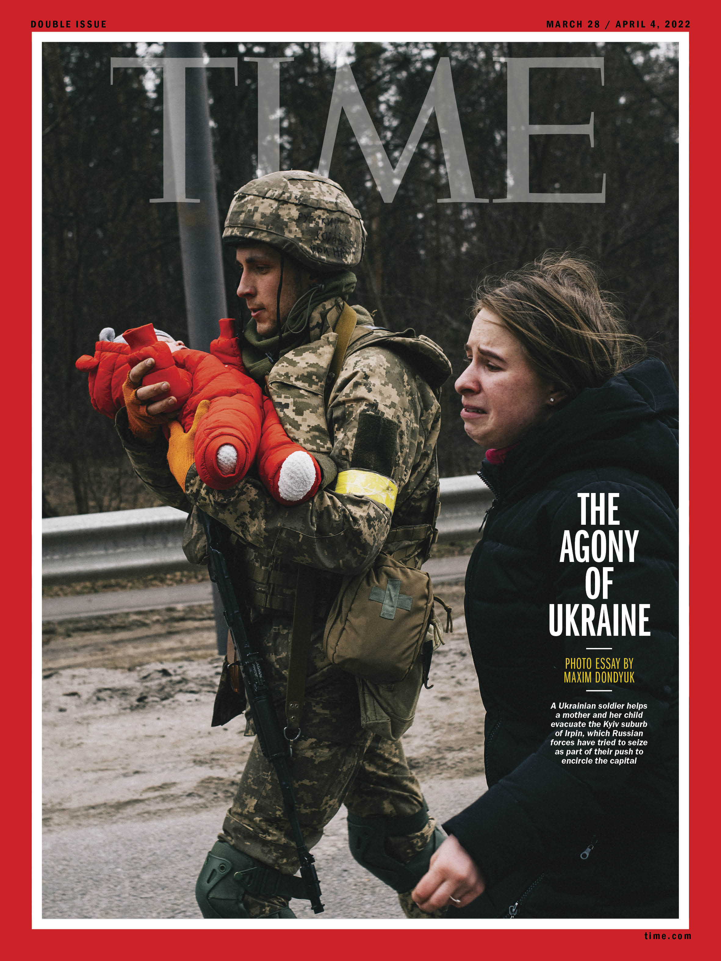 The Agony of Ukraine Maxim Time Magazine cover 220328