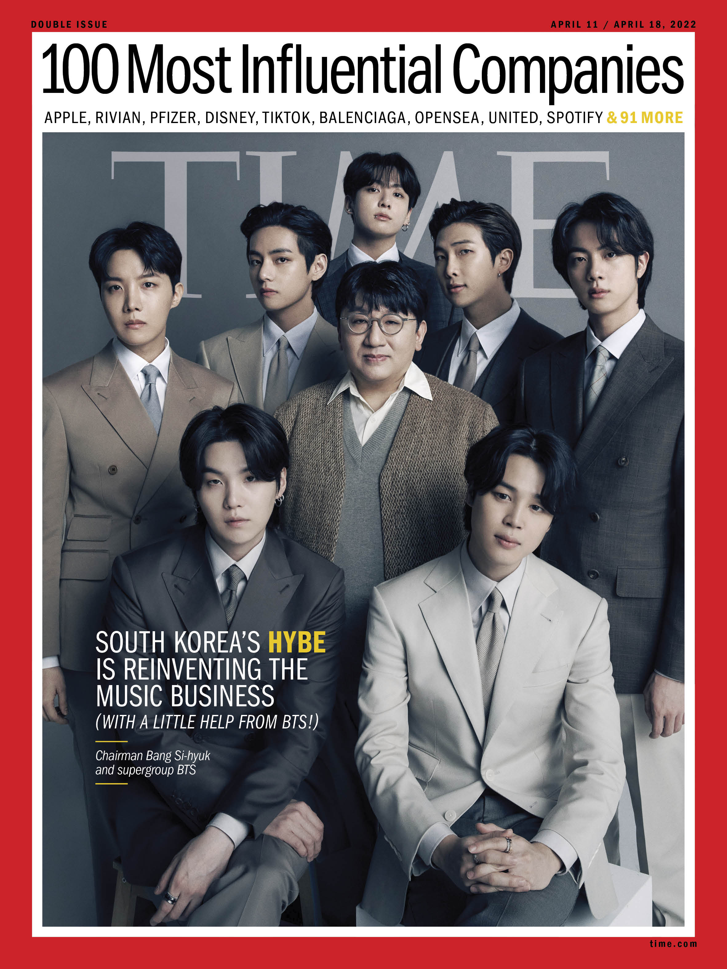 TIME100 Most Influential Companies HYBE BTS