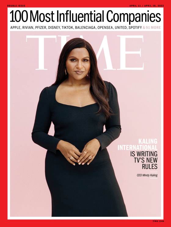 Mindy Kaling 100 Most Influential Companies Time Magazine cover