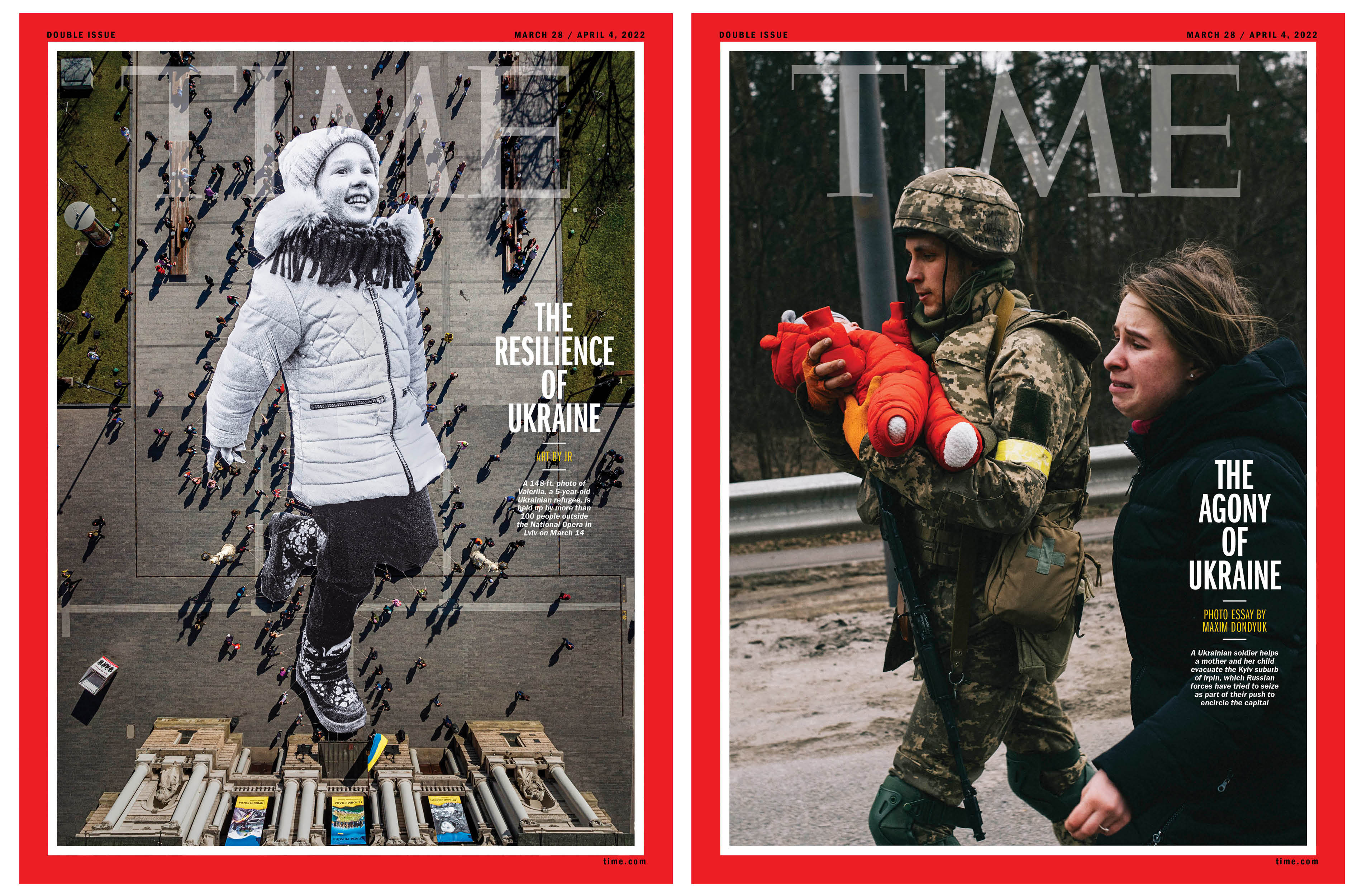 The Resilience and Agony of Ukraine Time Magazine covers 220328