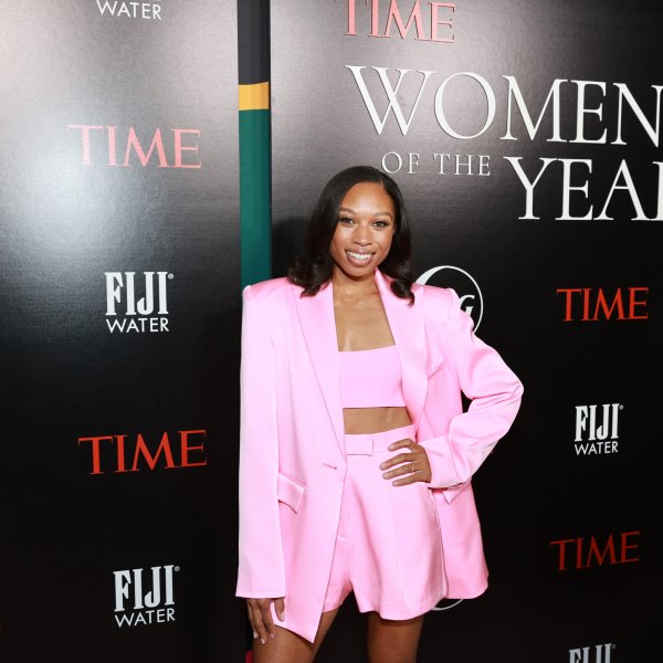 Allyson Felix attends the TIME Women Of The Year at Spago L'extérieur on March 08, 2022 in Beverly Hills, California