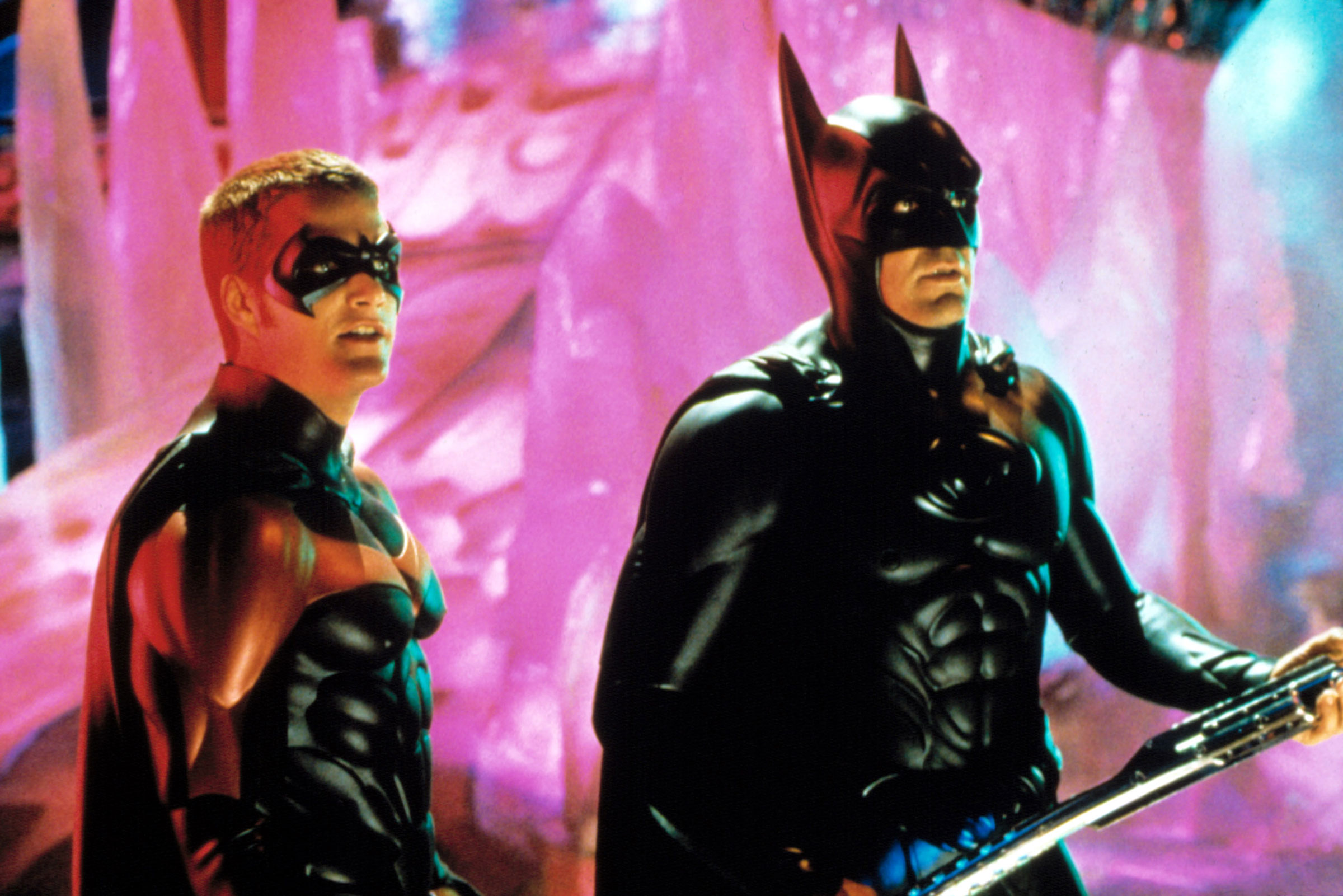 BATMAN AND ROBIN, Chris O'Donnell, George Clooney