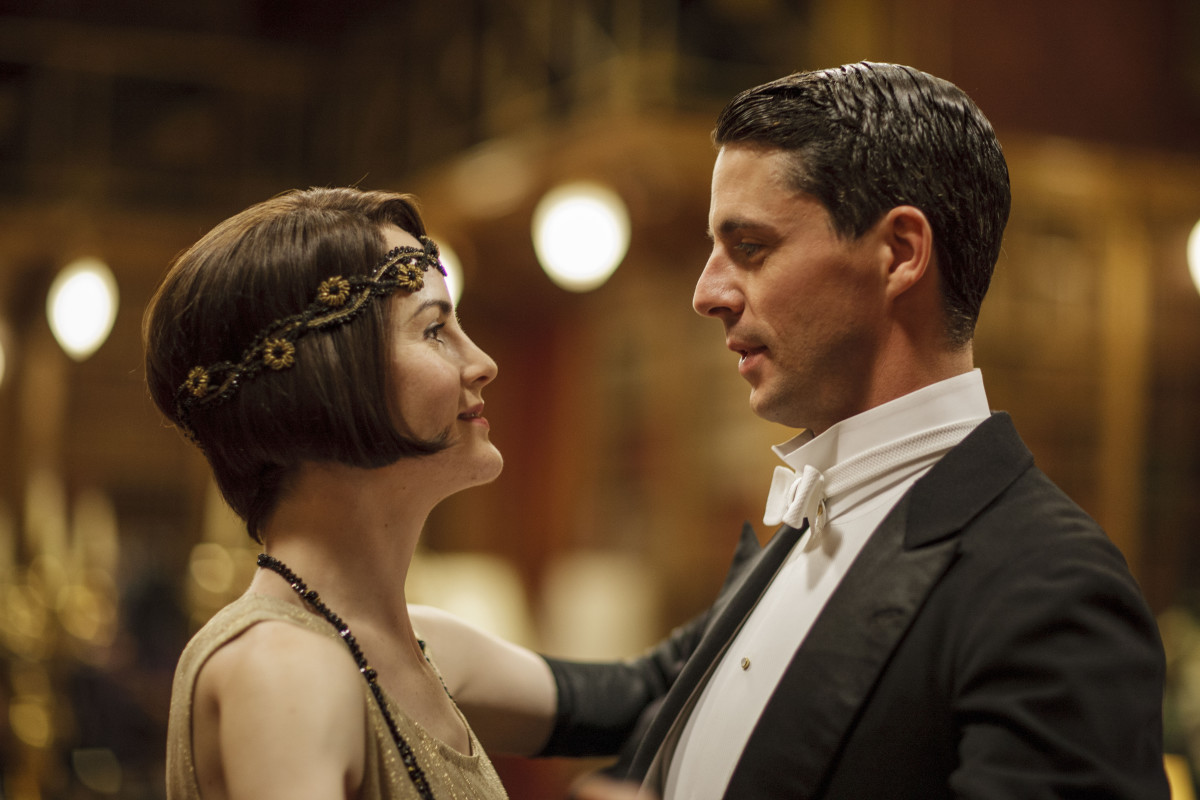 Michelle Dockery and Matthew Goode in <i>Downton Abbey</i> (PBS)