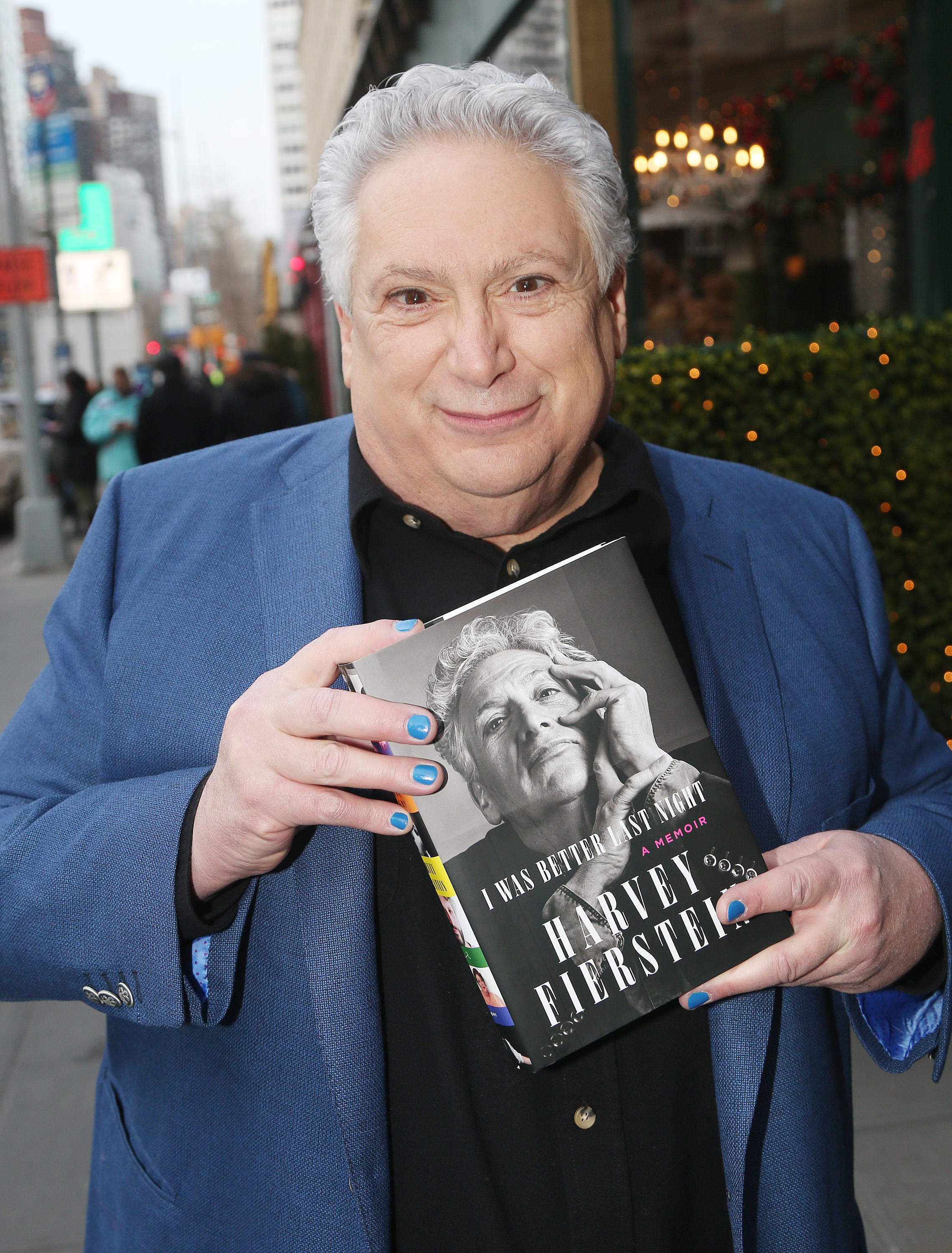 Harvey Fierstein poses at a dinner celebration for the release memoir "I Was Better Last Night" on March 1, 2022 in New York City. (Bruce Glikas—Getty Images)