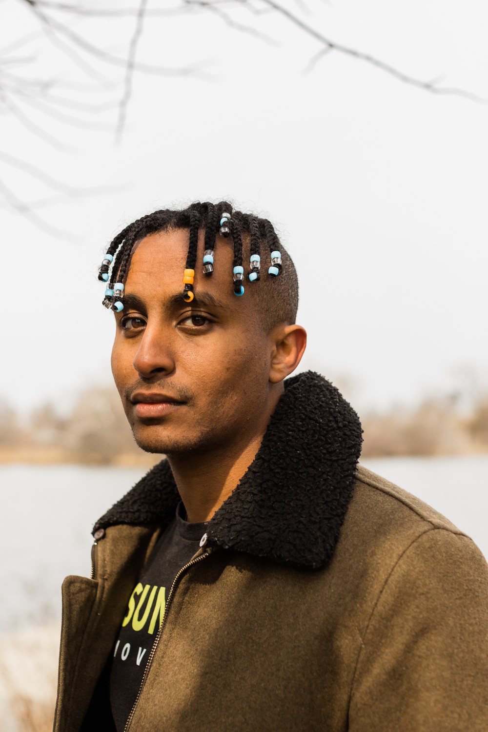 Kidus Girma for Time Magazine by Anjali Pinto. Photographed in Humboldt Park, Chicago on March 10, 2022.