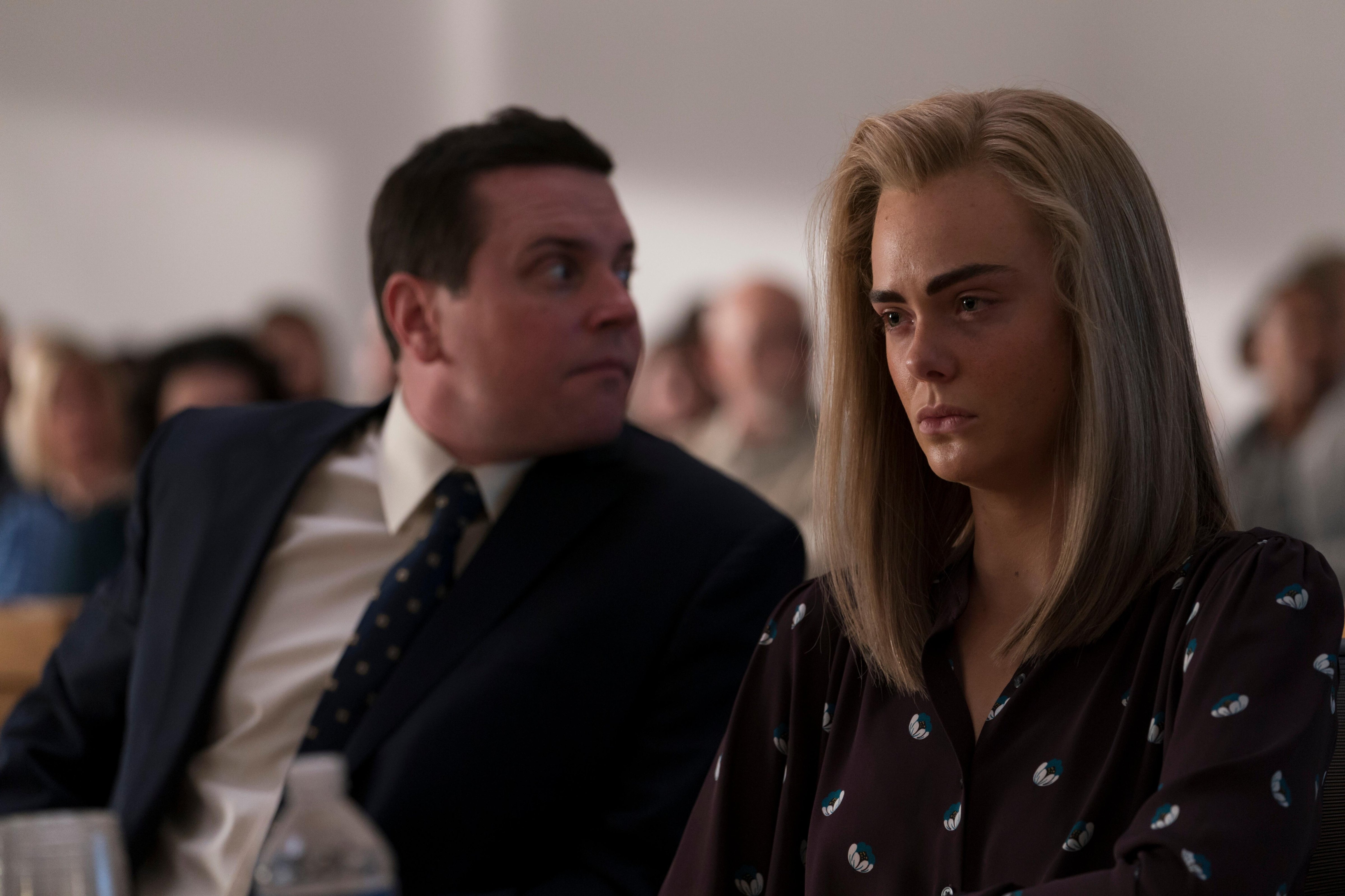 Michael Mosley and Elle Fanning in 'The Girl From Plainville' (Steve Dietl—Hulu)