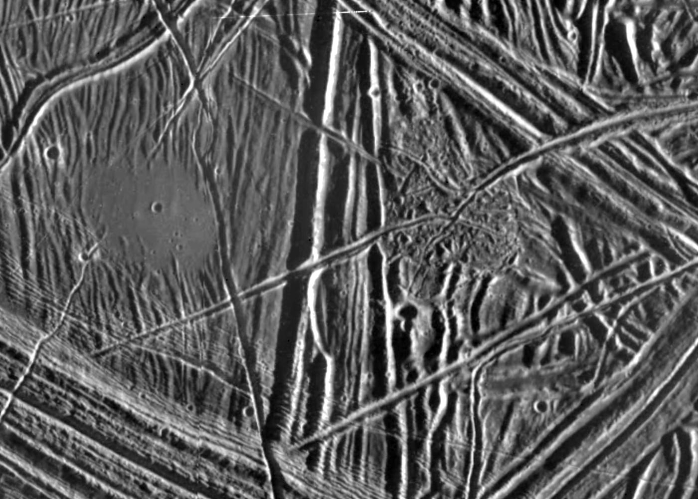 Close-up of Europa's Surface