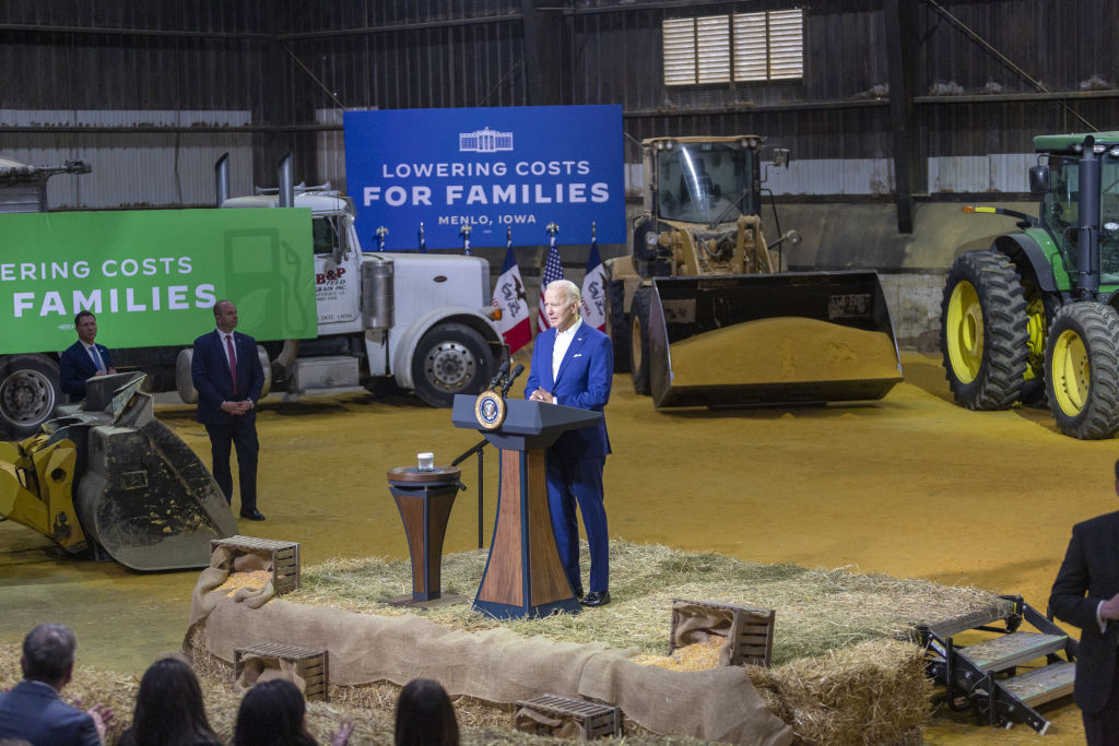 President Biden Visits A Poet Ethanol Mill In Iowa