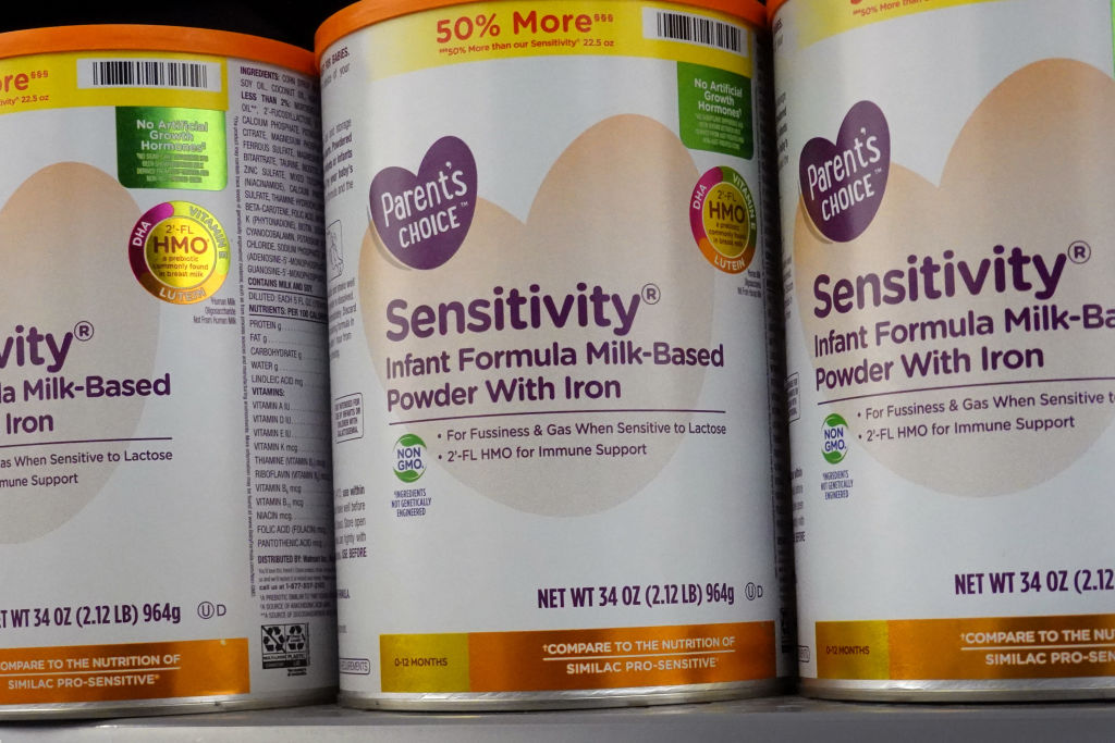 Baby formula is offered for sale at a store on January 13, 2022 in Chicago, Illinois. (Scott Olson/Getty Images)