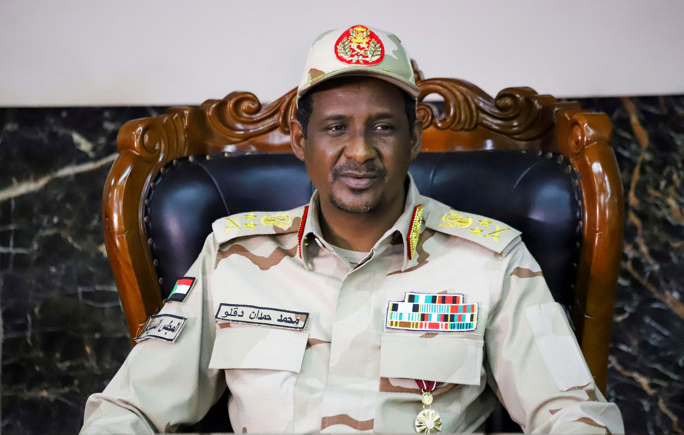 FILE PHOTO: General Mohamed Hamdan Dagalo, Deputy Head of the Sudan Transitional Military Council, attends the signing ceremony of the agreement on peace and ceasefire in Juba