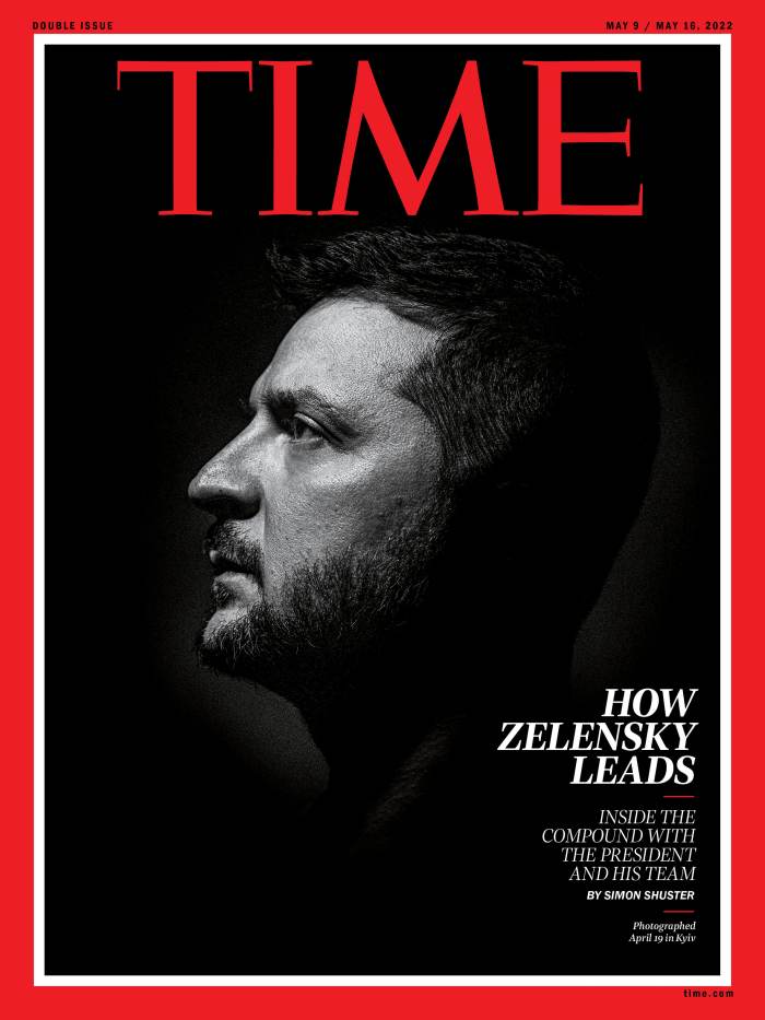 How Zelensky Leads Time Magazine cover