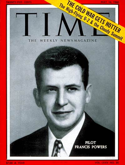 Pilot Francis Gary Powers on the cover of the May 16, 1960, issue of TIME. (Associated Press)