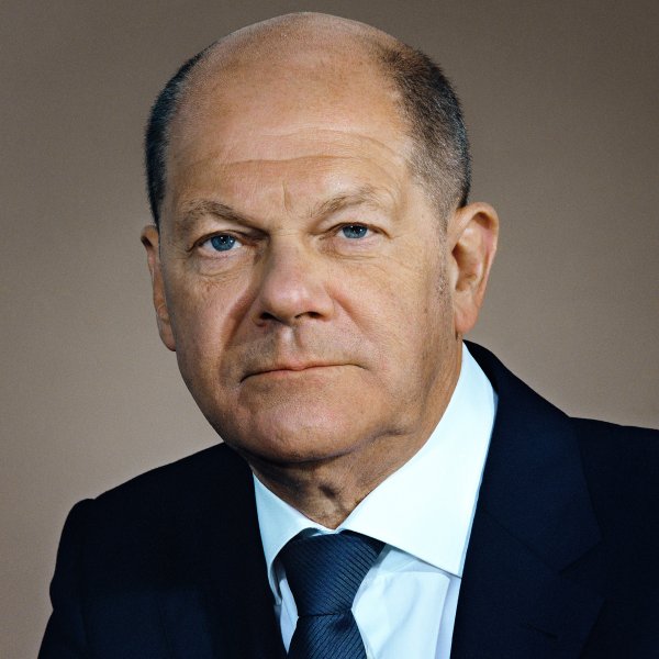 German Chancellor Olaf Scholz photographed at the Chancellery in Berlin, April 22