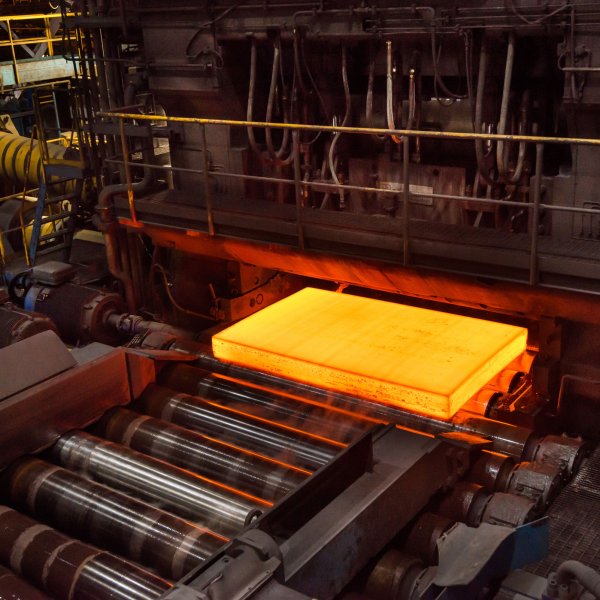 A plant in Oxelösund produces the world’s first fossil-fuel-free steel made using sponge iron from SSAB’s new pilot facility in Lulea, Sweden, in August 2021.