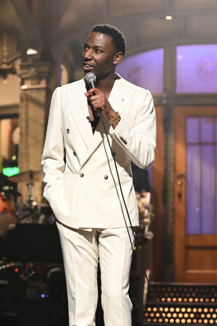 Jerrod Carmichael hosts  Saturday Night Live  in April 2022.