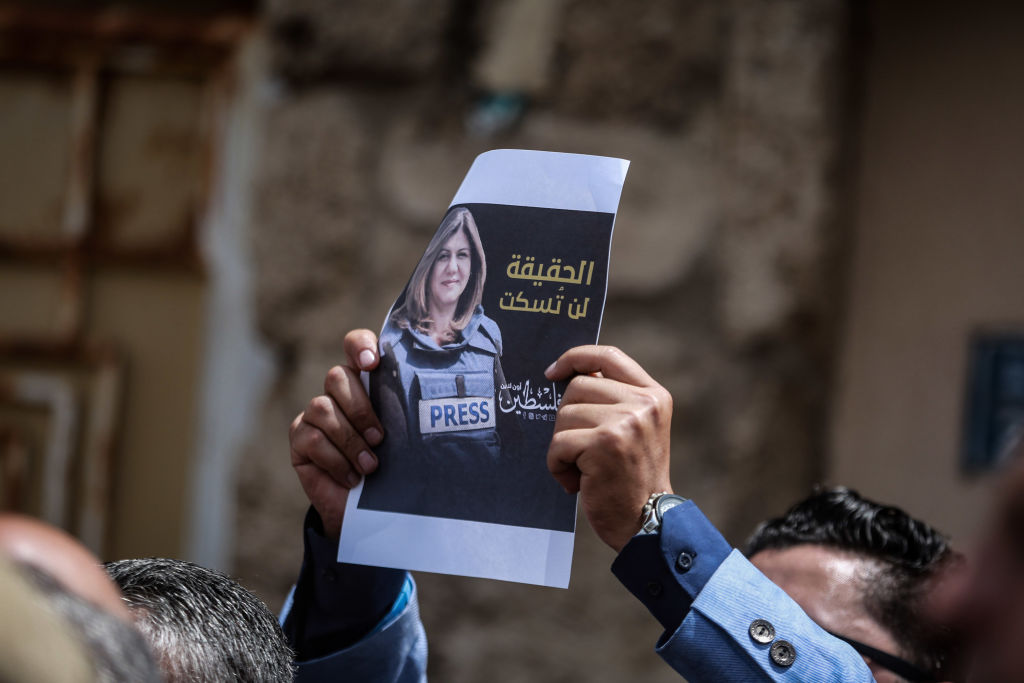 Protest against the killing of Al-Jazeera Journalist Abu Akleh