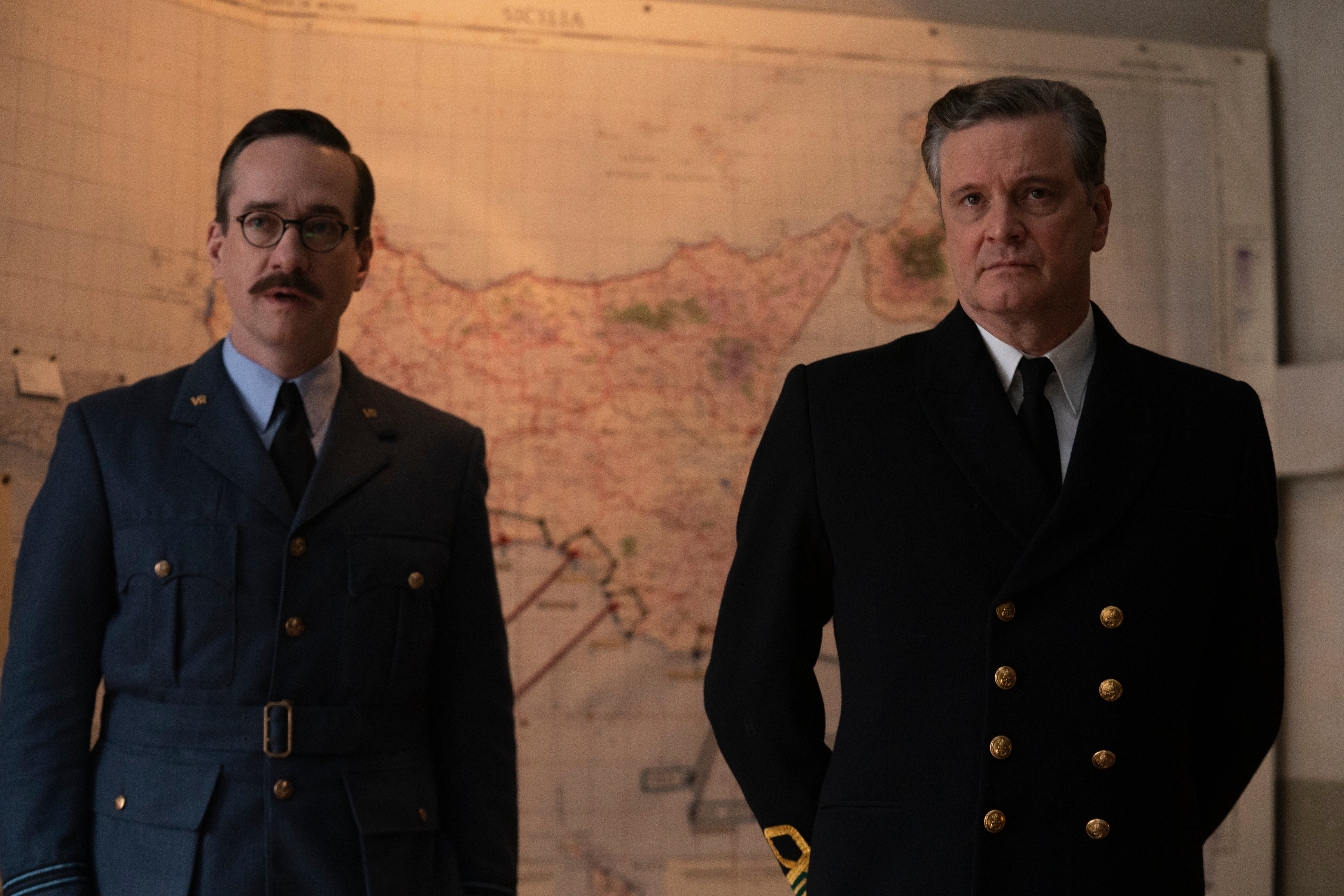 Matthew Macfadyen and Colin Firth in 'Operation Mincemeat' (Giles Keyte/Courtesy See-Saw Films and Netflix, and Haversack Films Limited)