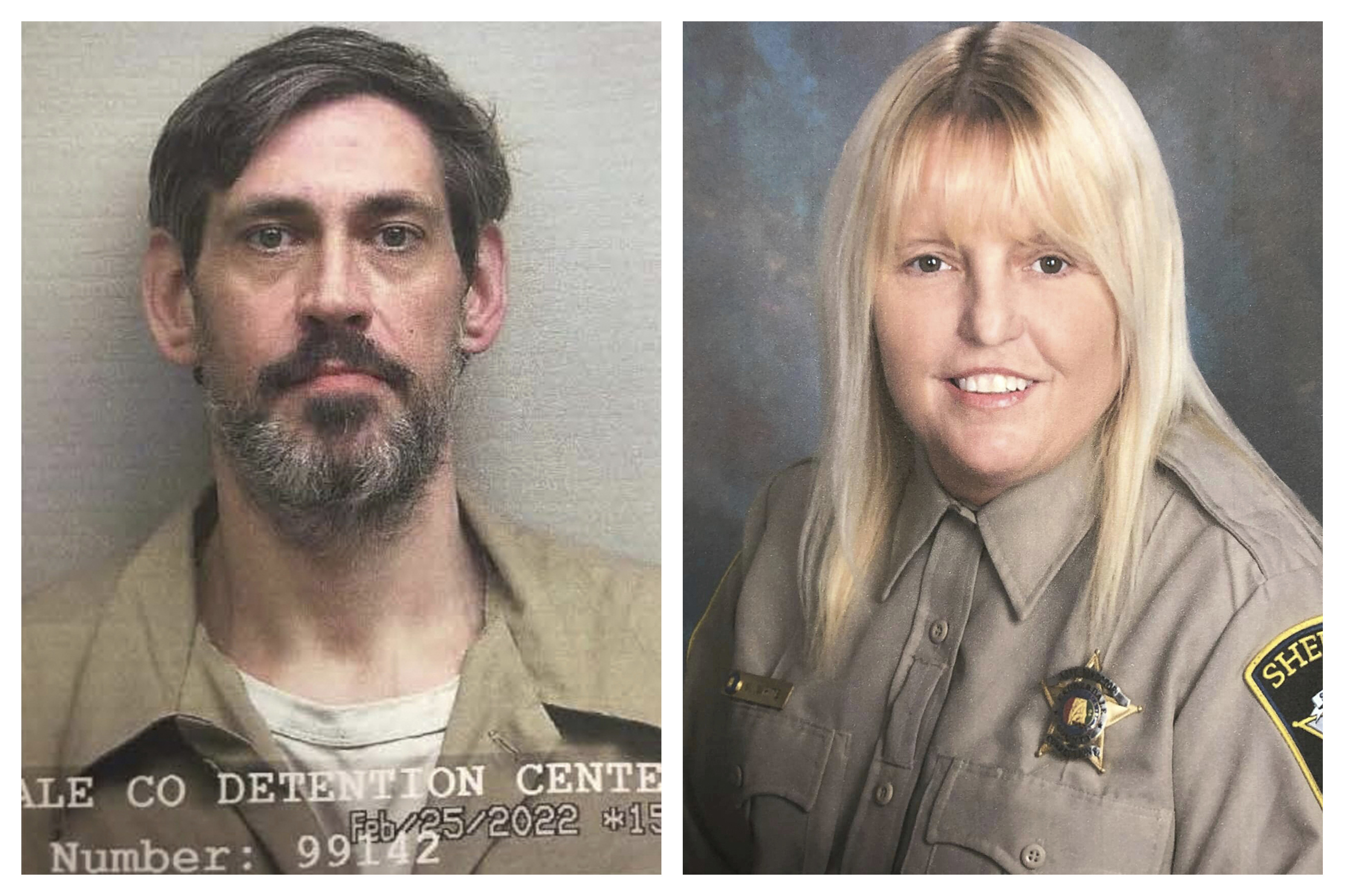 This combination of photos provided by the U.S. Marshals Service and Lauderdale County Sheriff's Office in April 2022 shows inmate Casey White, left, and Assistant Director of Corrections Vicky White. (U.S. Marshals Service &amp; Lauderdale County Sheriff's Office/AP)