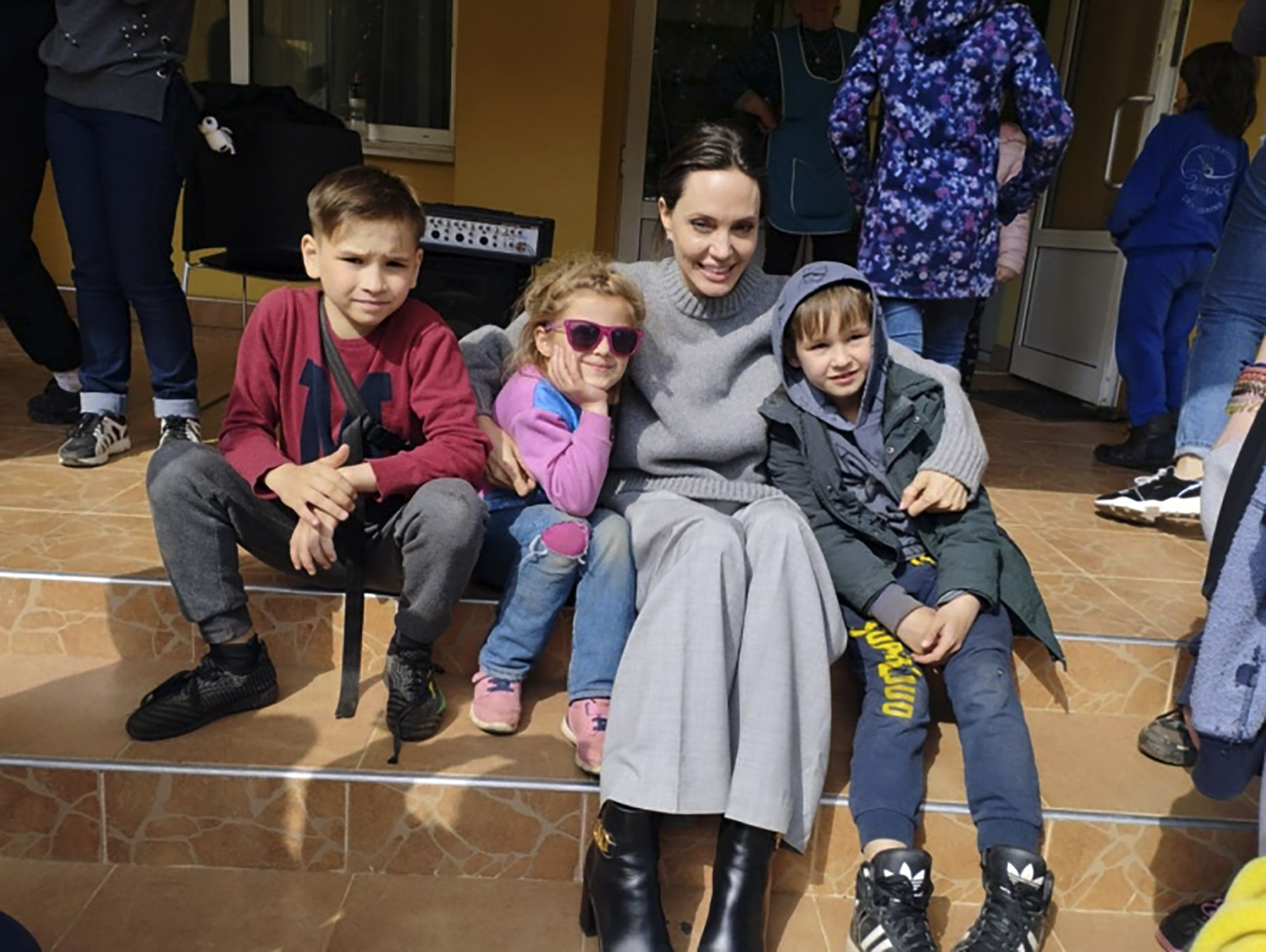 Angelina Jolie visits Ukraine