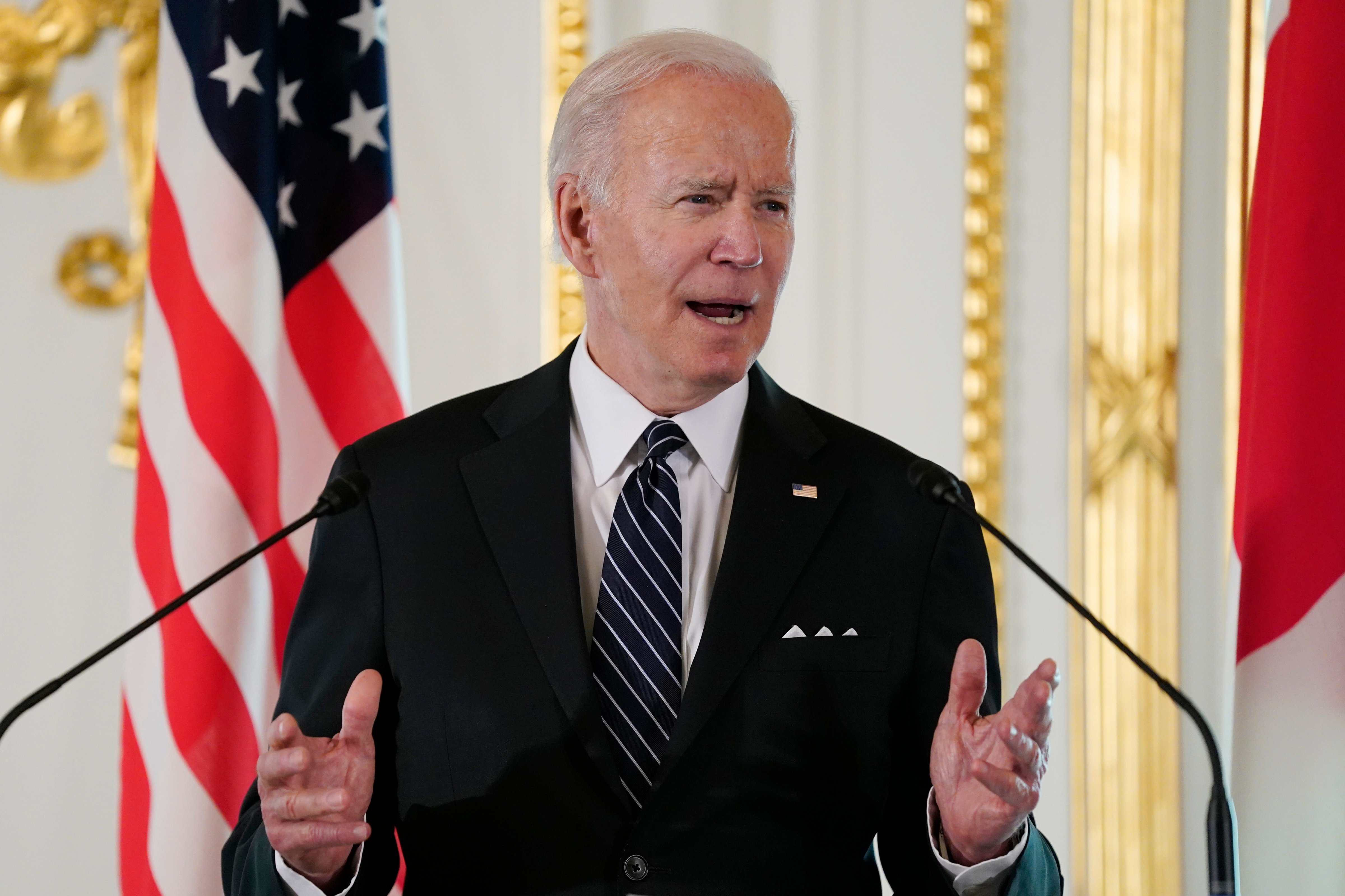 President Joe Biden speaks during a news conference in Tokyo on May 23, 2022. (Evan Vucci—AP)