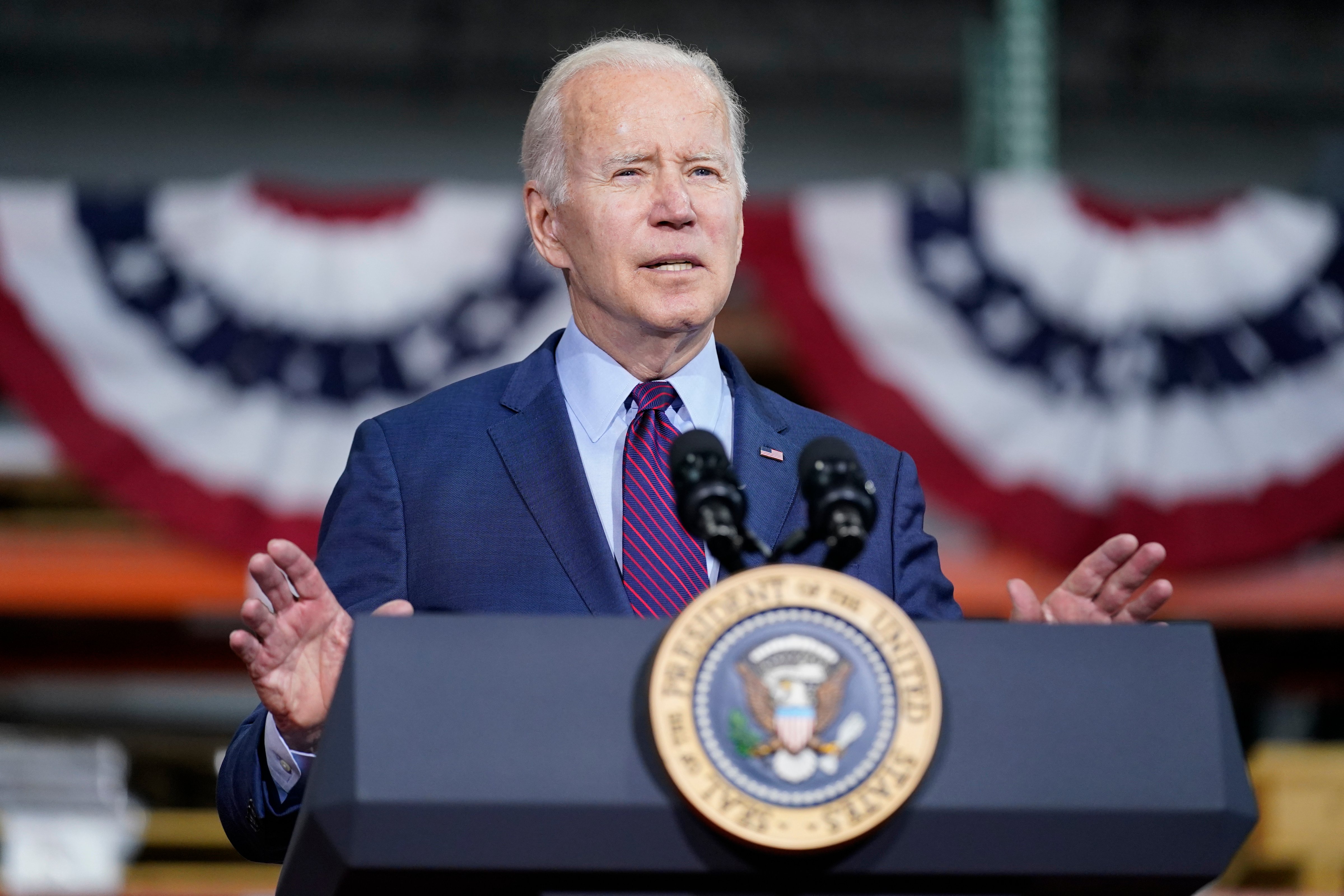 President Joe Biden speaks at United Performance Metals in Hamilton, Ohio, Friday, May 6, 2022. (Andrew Harnik — File, AP Photo)