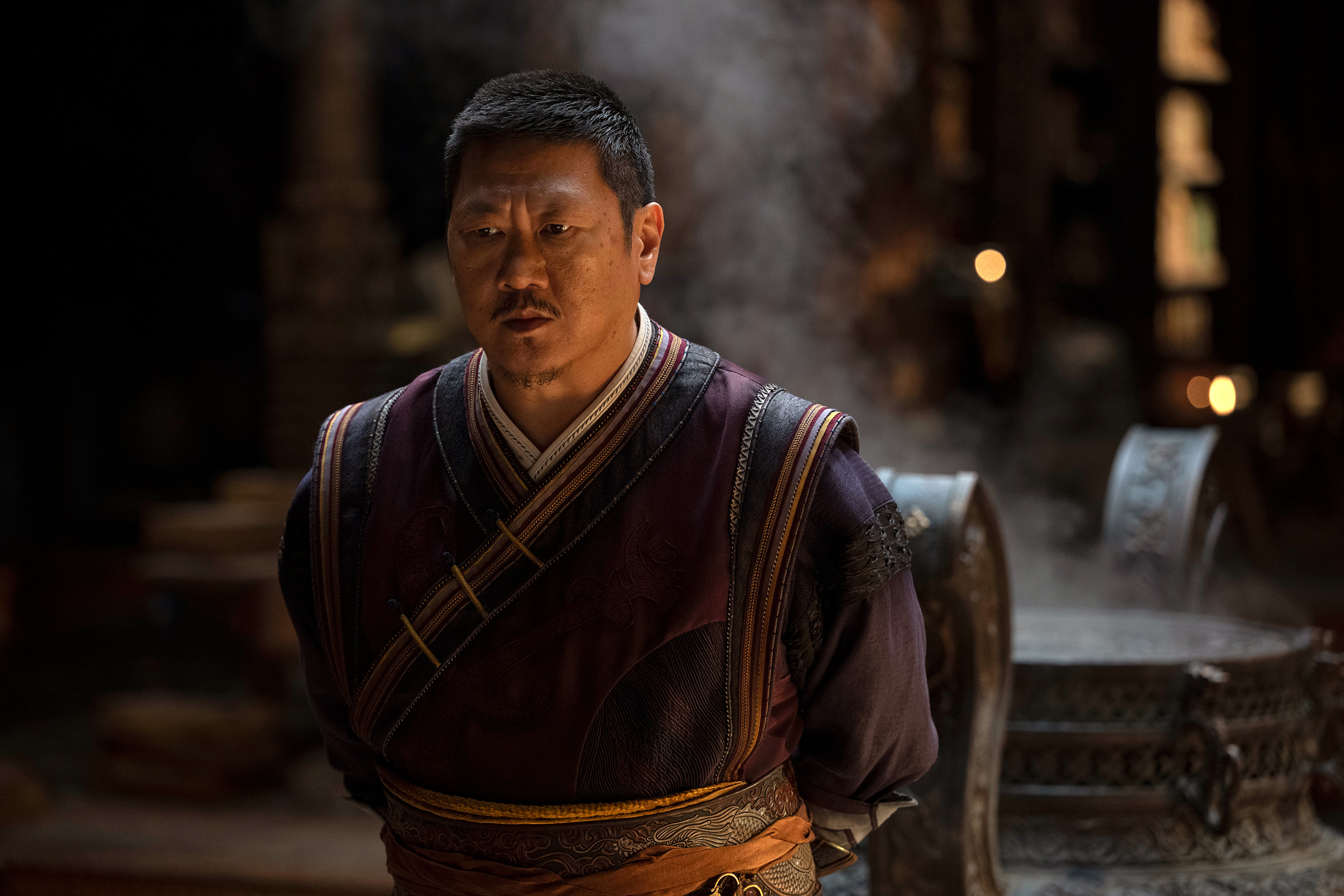 Benedict Wong as Wong in Marvel Studios' DOCTOR STRANGE IN THE MULTIVERSE OF MADNESS. (Jay Maidment—©Marvel Studios 2022. All Rights Reserved.)