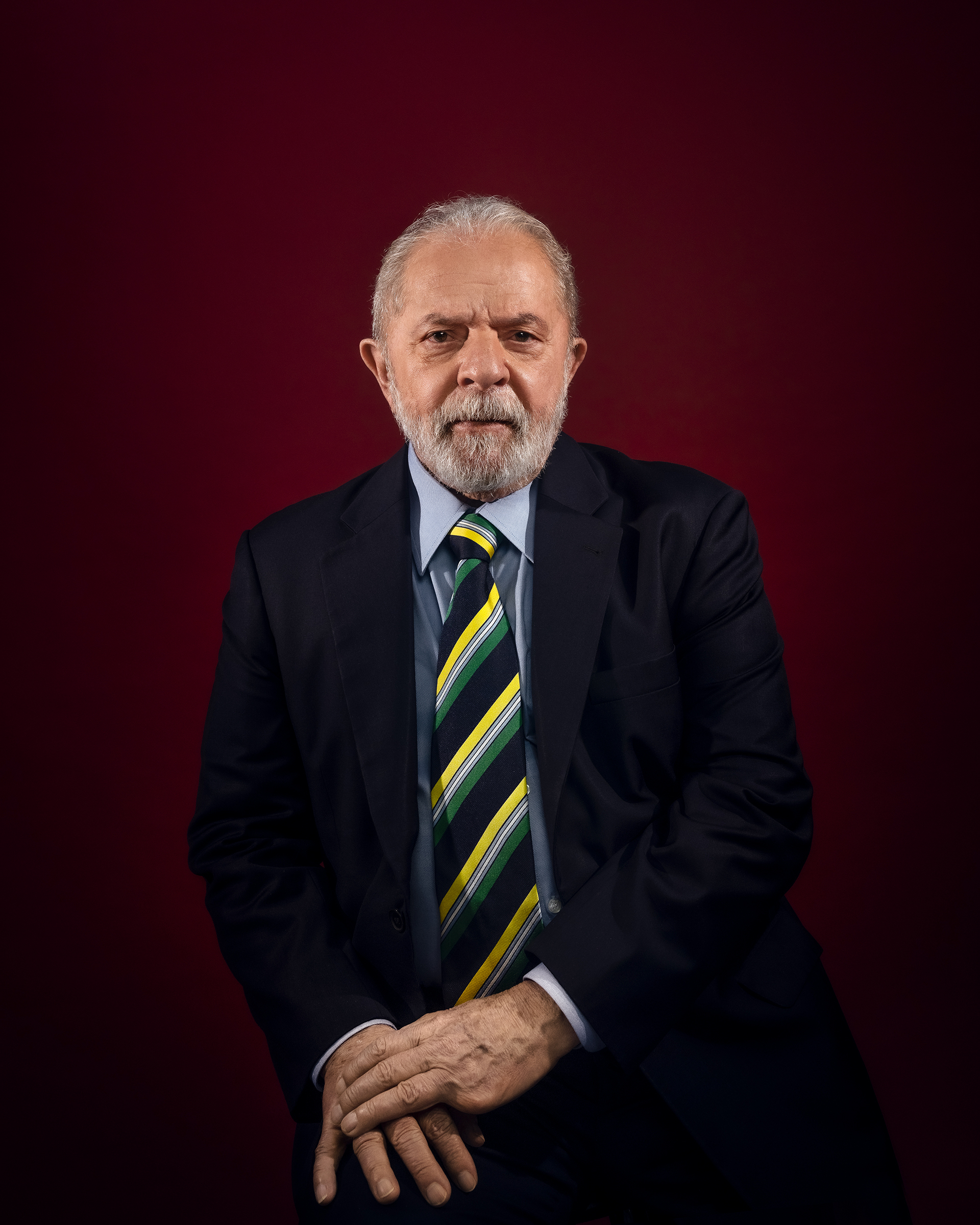 Lula, former Brazilian President and 2022 presidential candidate, photographed in São Paulo on March 23. (Luisa Dörr for TIME)