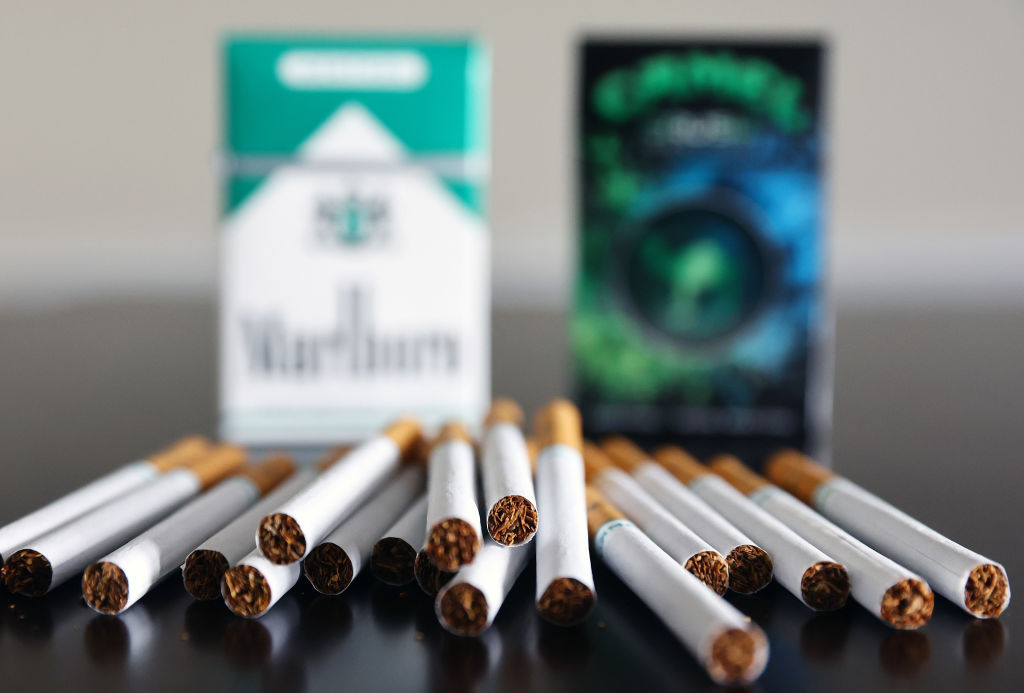 Menthol cigarettes from Marlboro and Camel