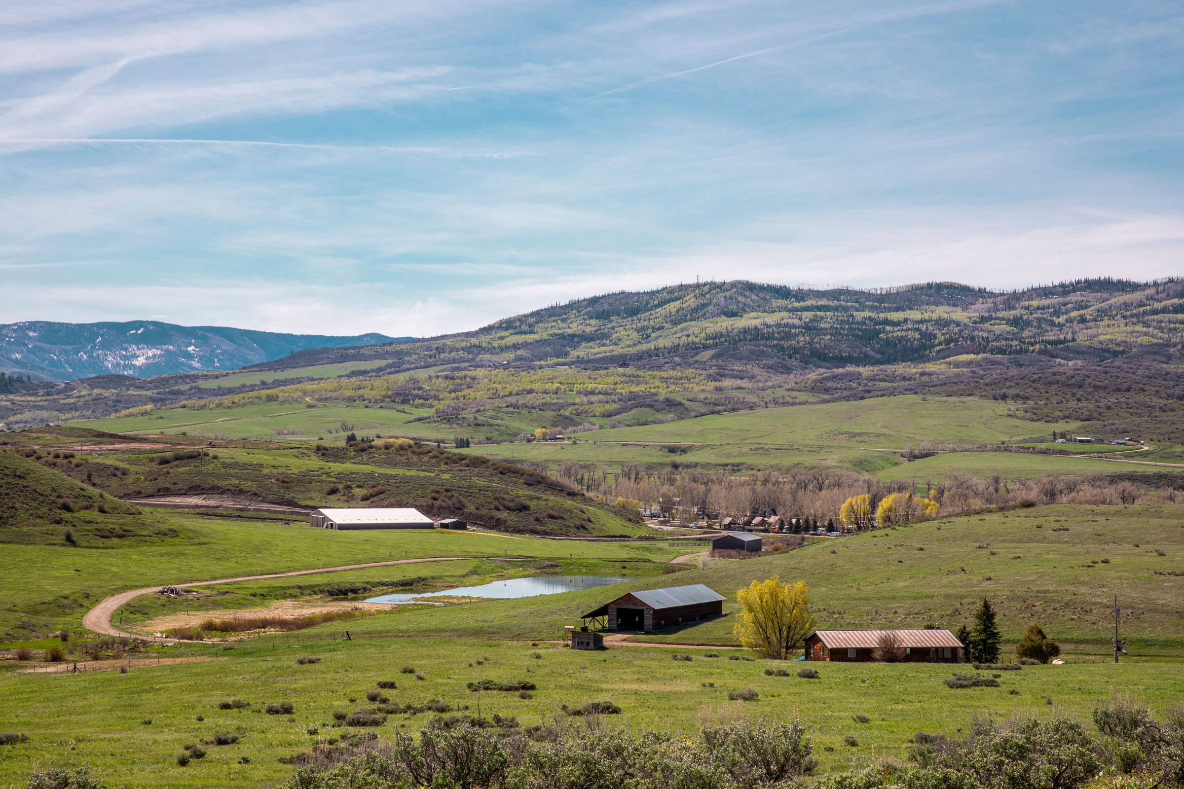 Brown Ranch, a 536-acre property on the west side of Steamboat Springs, Colorado, which was gifted to the Yampa Valley Housing Authority in mid-August 2021 by an anonymous donor. (David Williams for TIME)