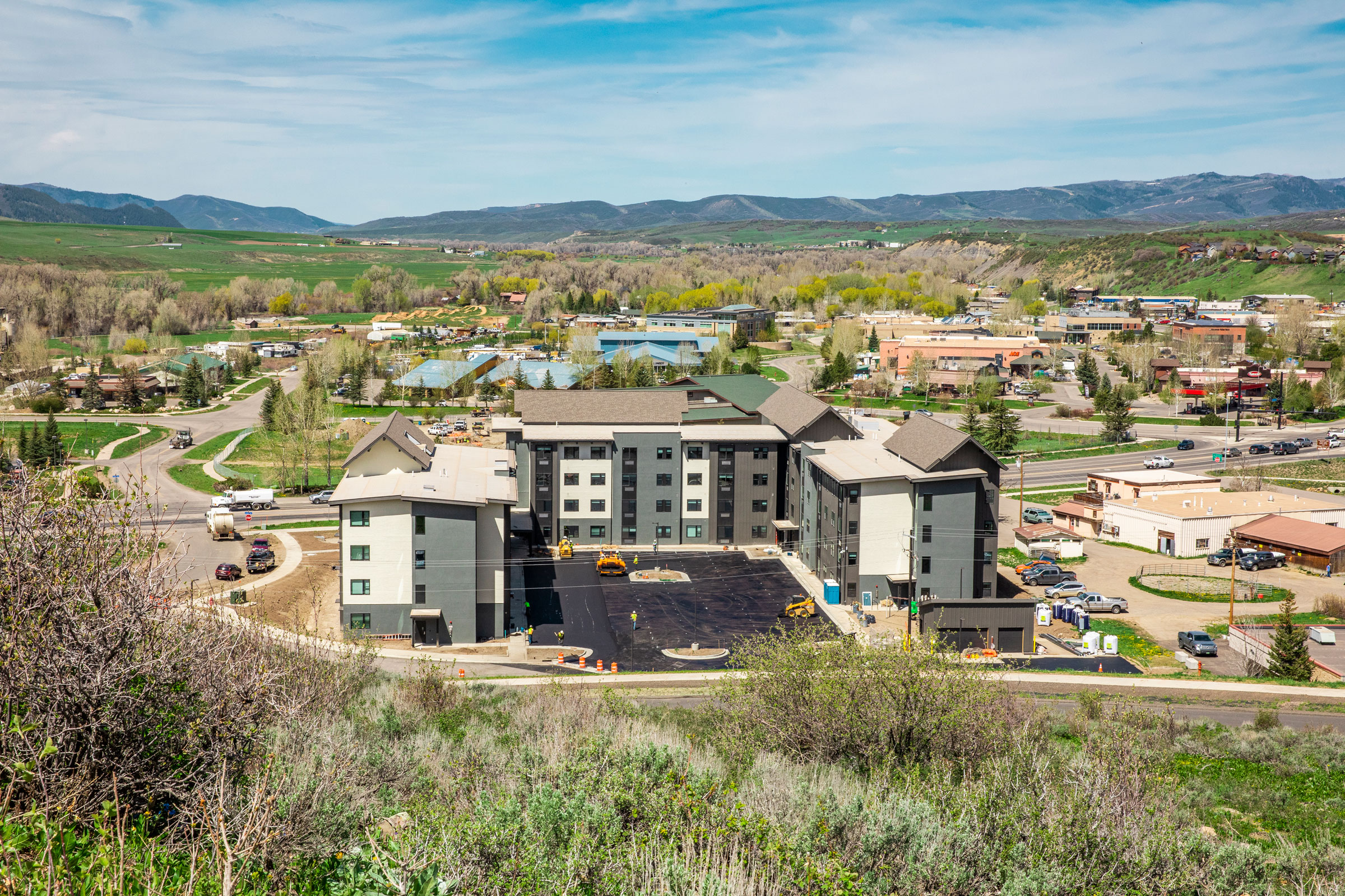 Sunlight Crossing, a 90-unit apartment complex on the west end of Steamboat Springs, Colorado, built by the Yampa Valley Housing Authority and Gorman &amp; Company and Deneuve Construction. (David Williams for TIME)